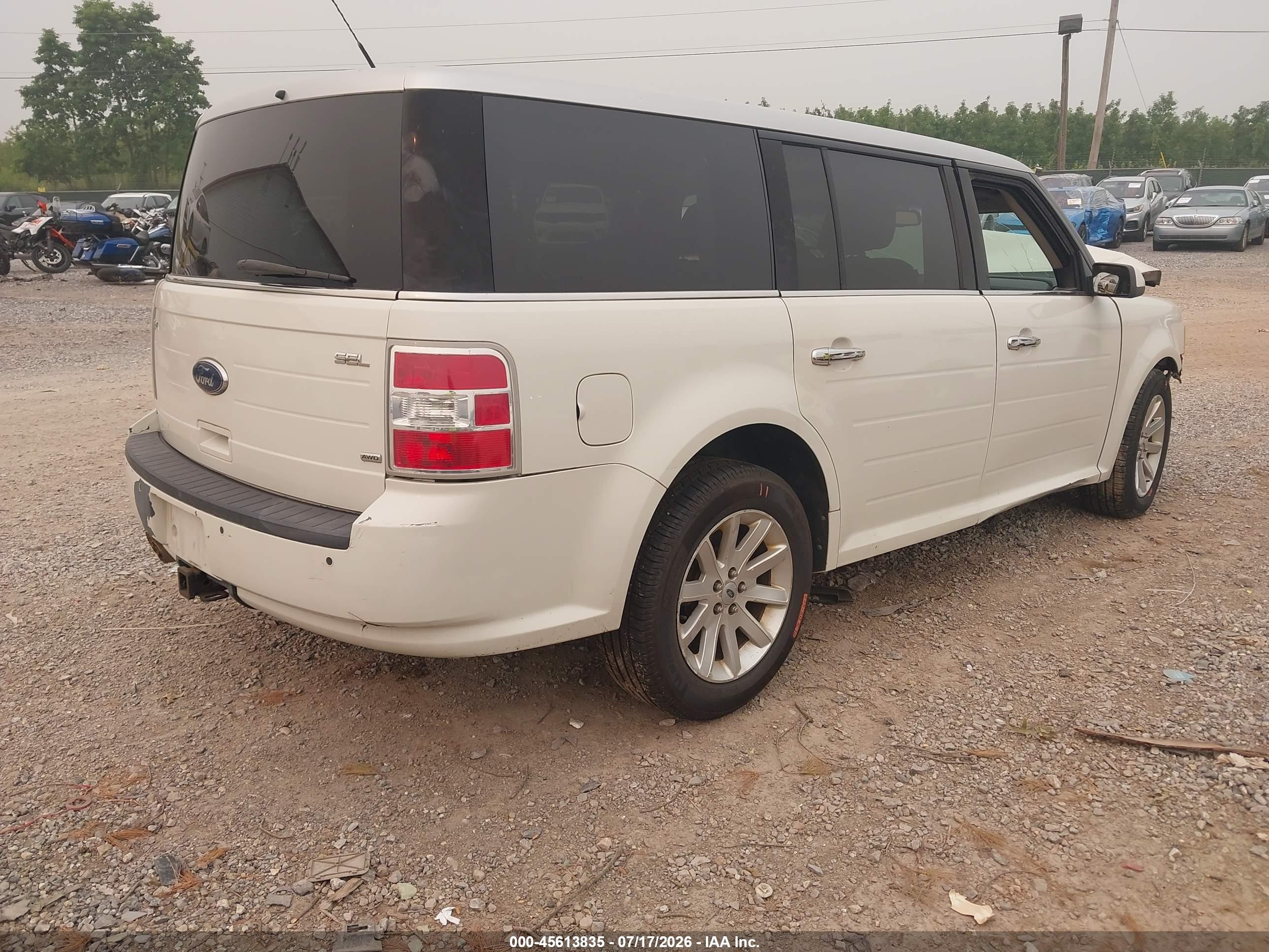 2010 Ford Flex Sel White vin: 2FMHK6CC9ABA82070