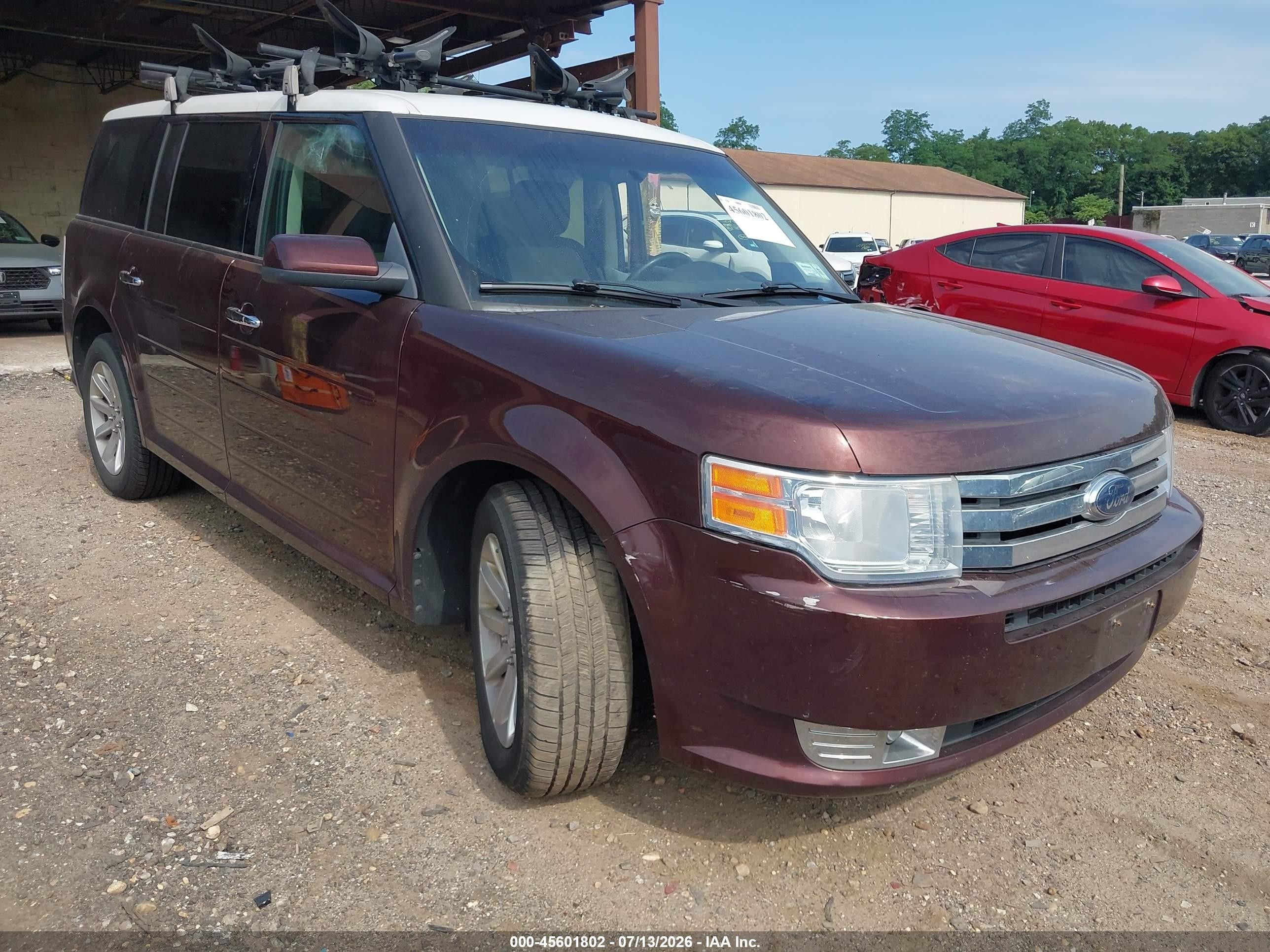 2010 Ford Flex Sel Maroon vin: 2FMHK6CCXABA71689