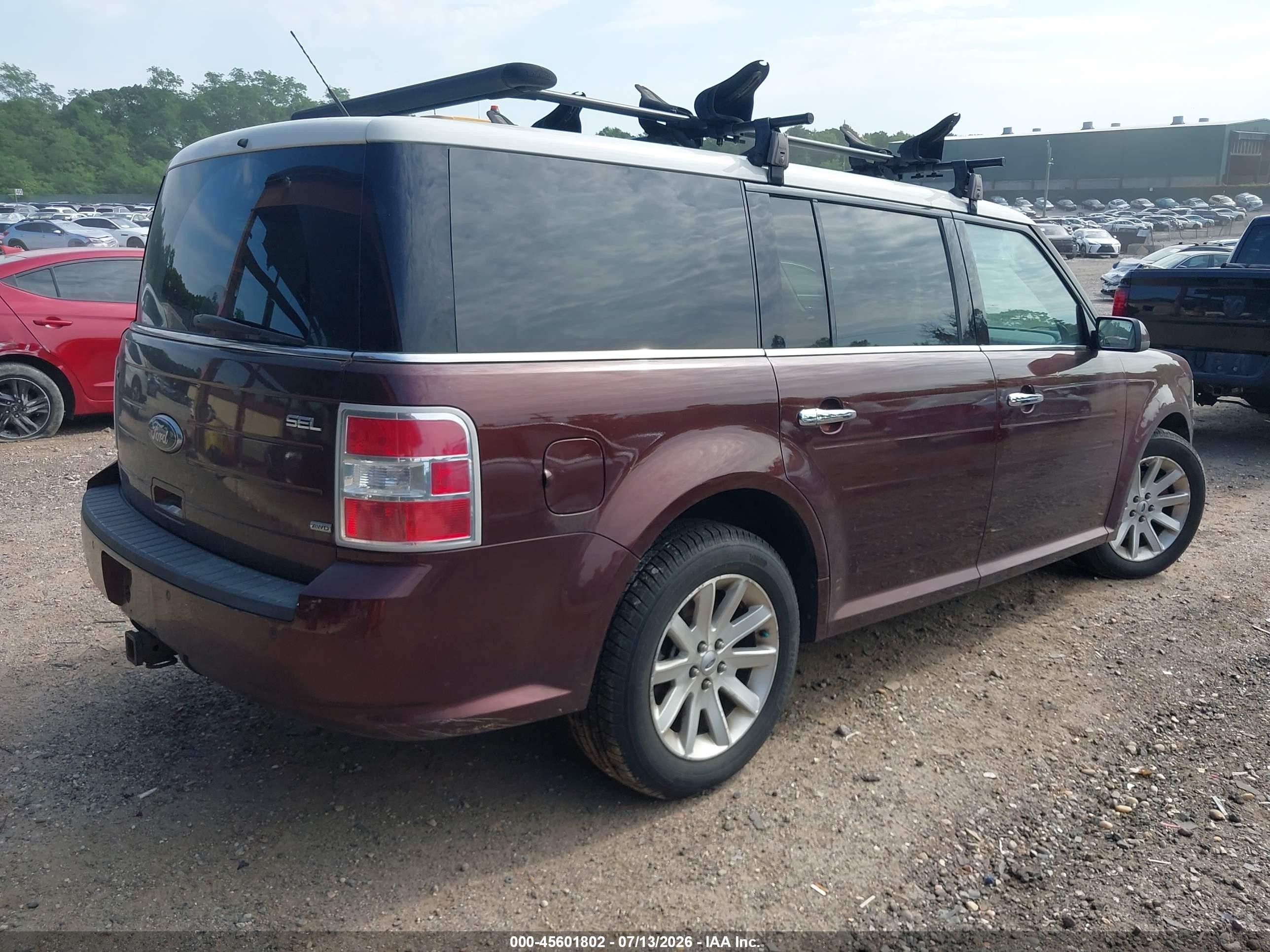 2010 Ford Flex Sel Maroon vin: 2FMHK6CCXABA71689