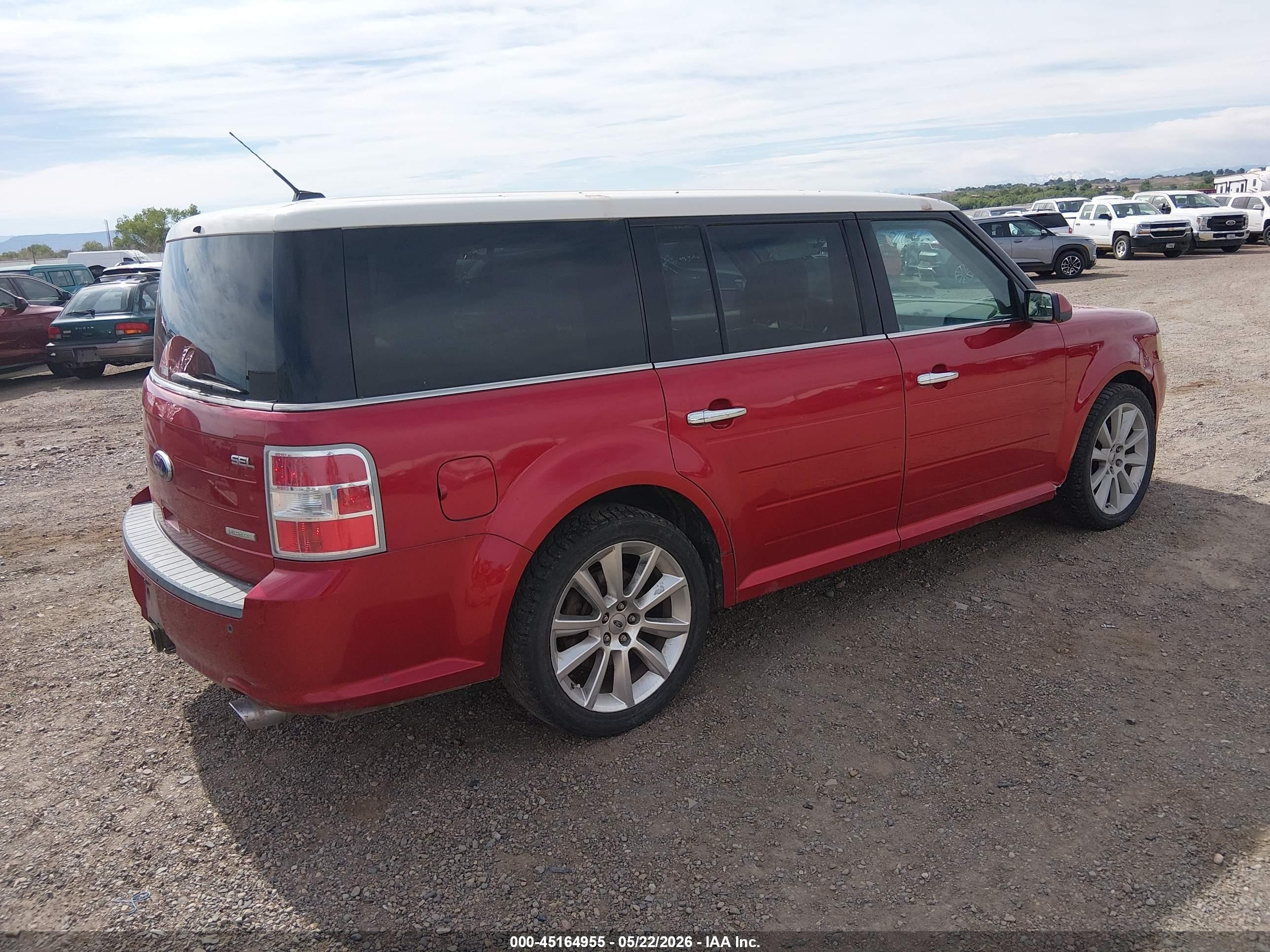 2010 Ford Flex Sel Red vin: 2FMHK6CT0ABA74469