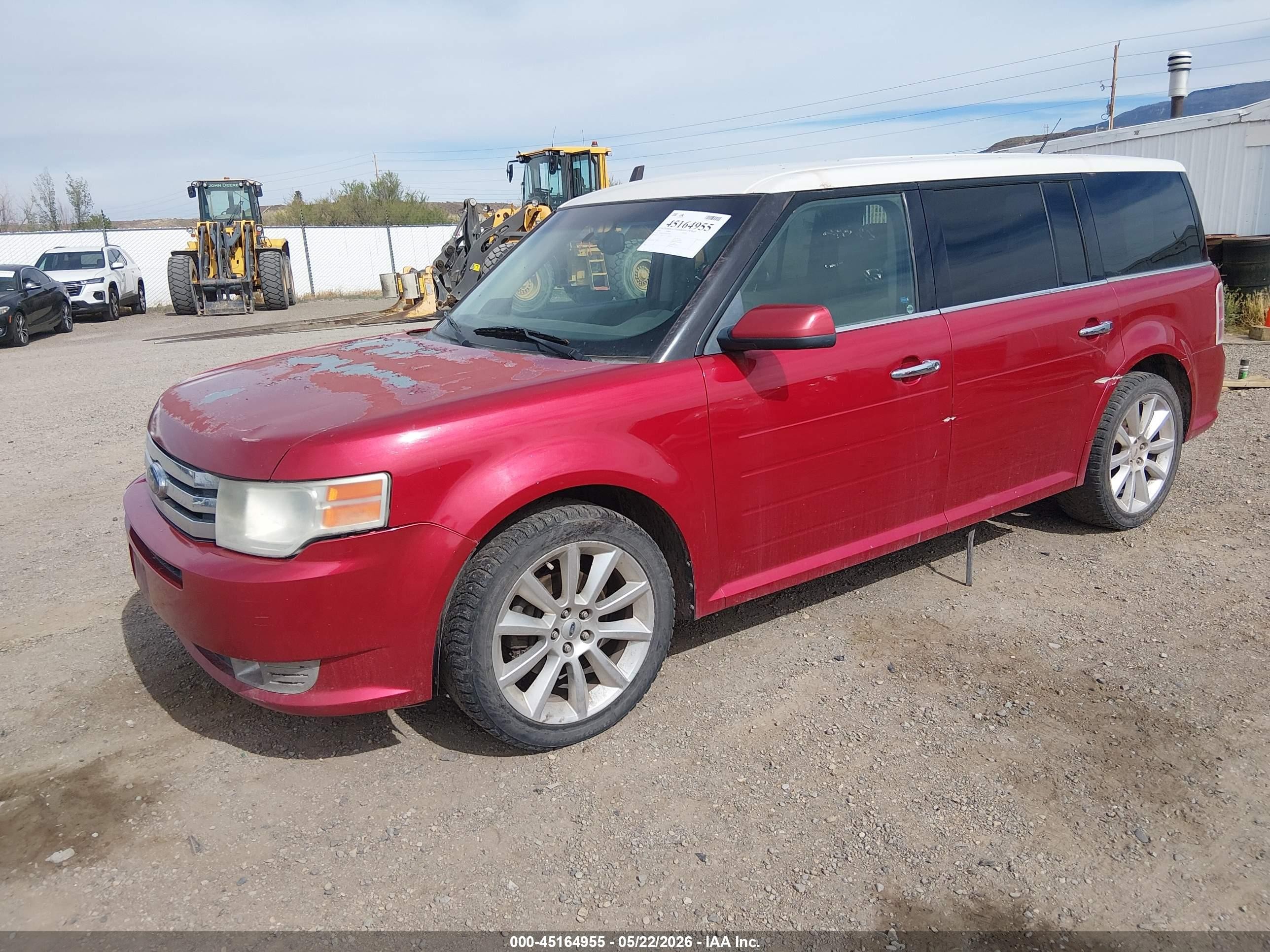 2010 Ford Flex Sel Red vin: 2FMHK6CT0ABA74469