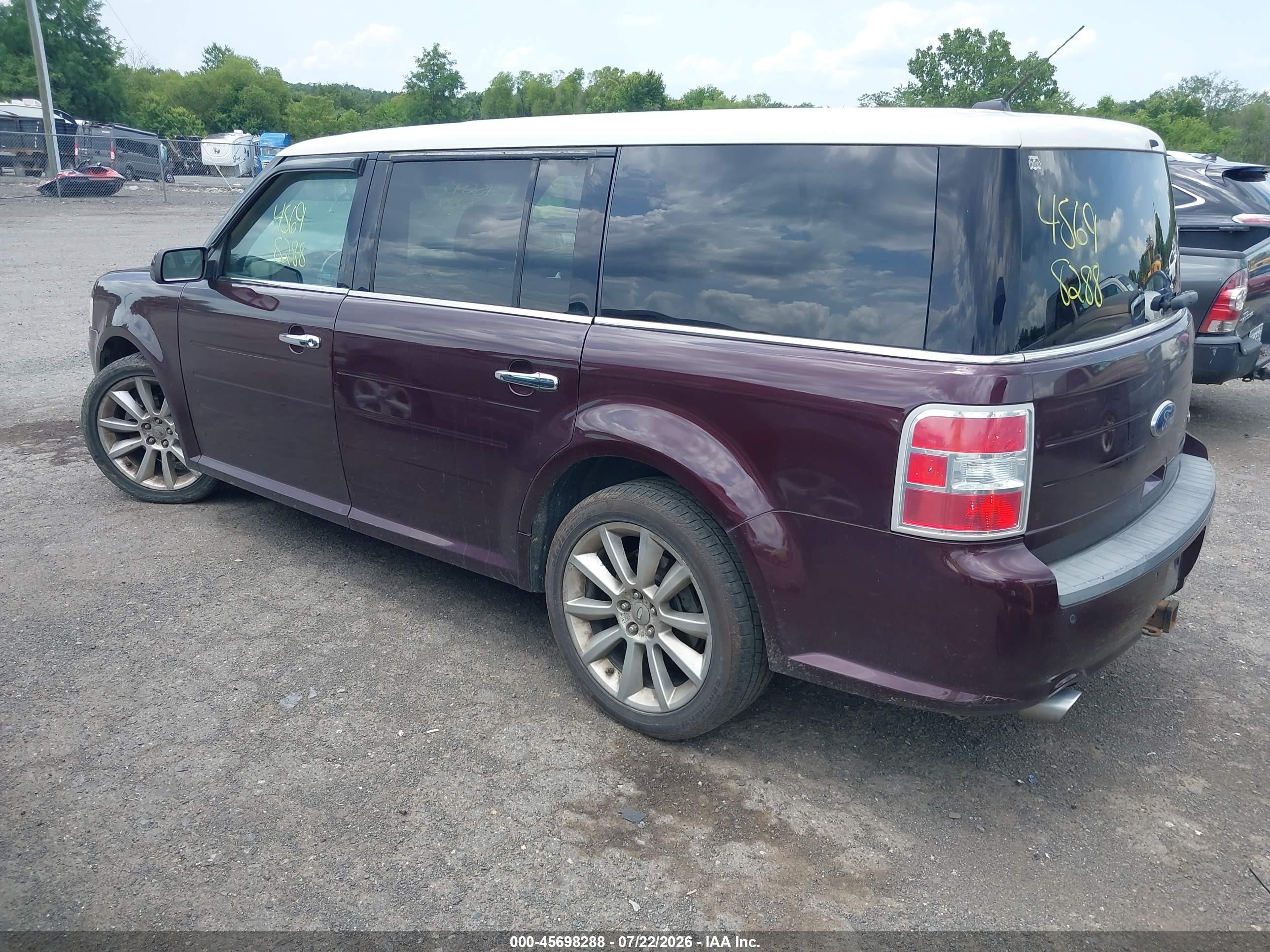 2011 Ford Flex Sel Темно-бордовый vin: 2FMHK6CT7BBD35971