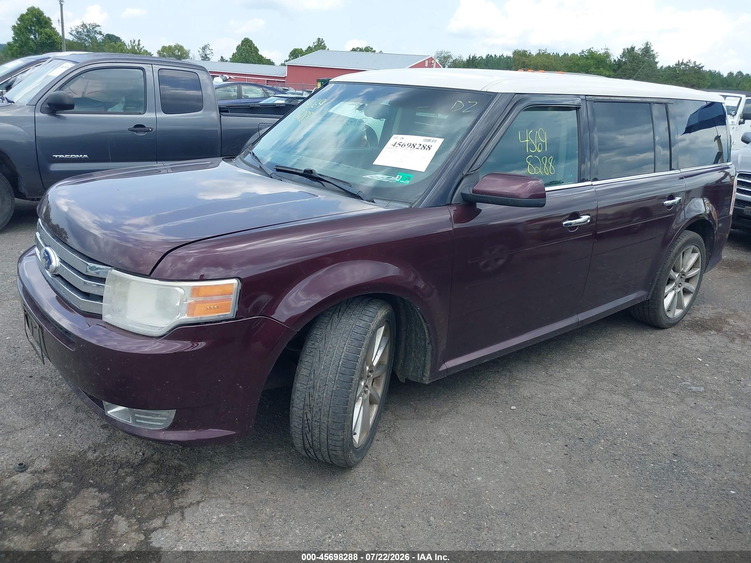 2011 Ford Flex Sel Темно-бордовый vin: 2FMHK6CT7BBD35971
