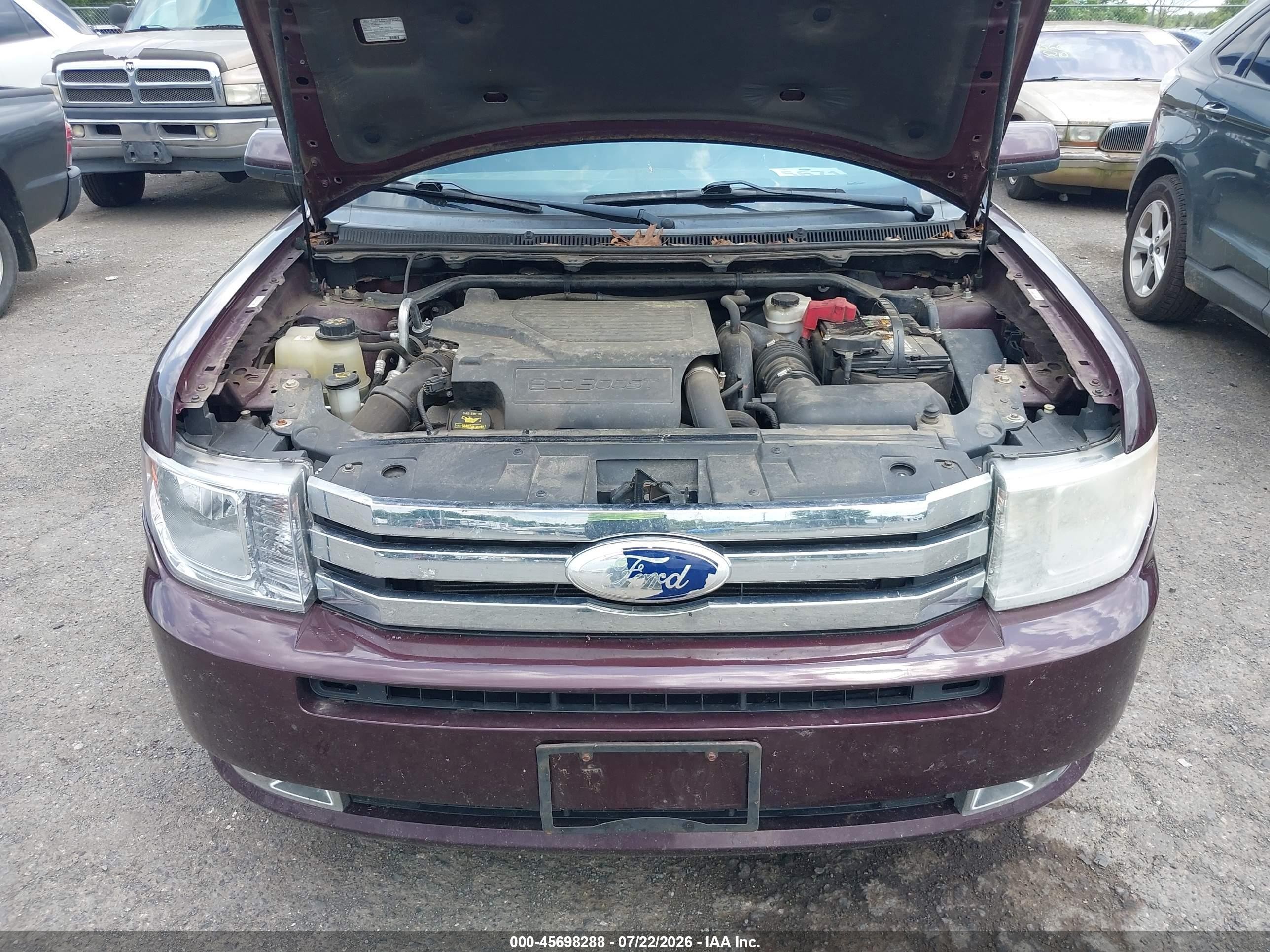 2011 Ford Flex Sel Темно-бордовый vin: 2FMHK6CT7BBD35971