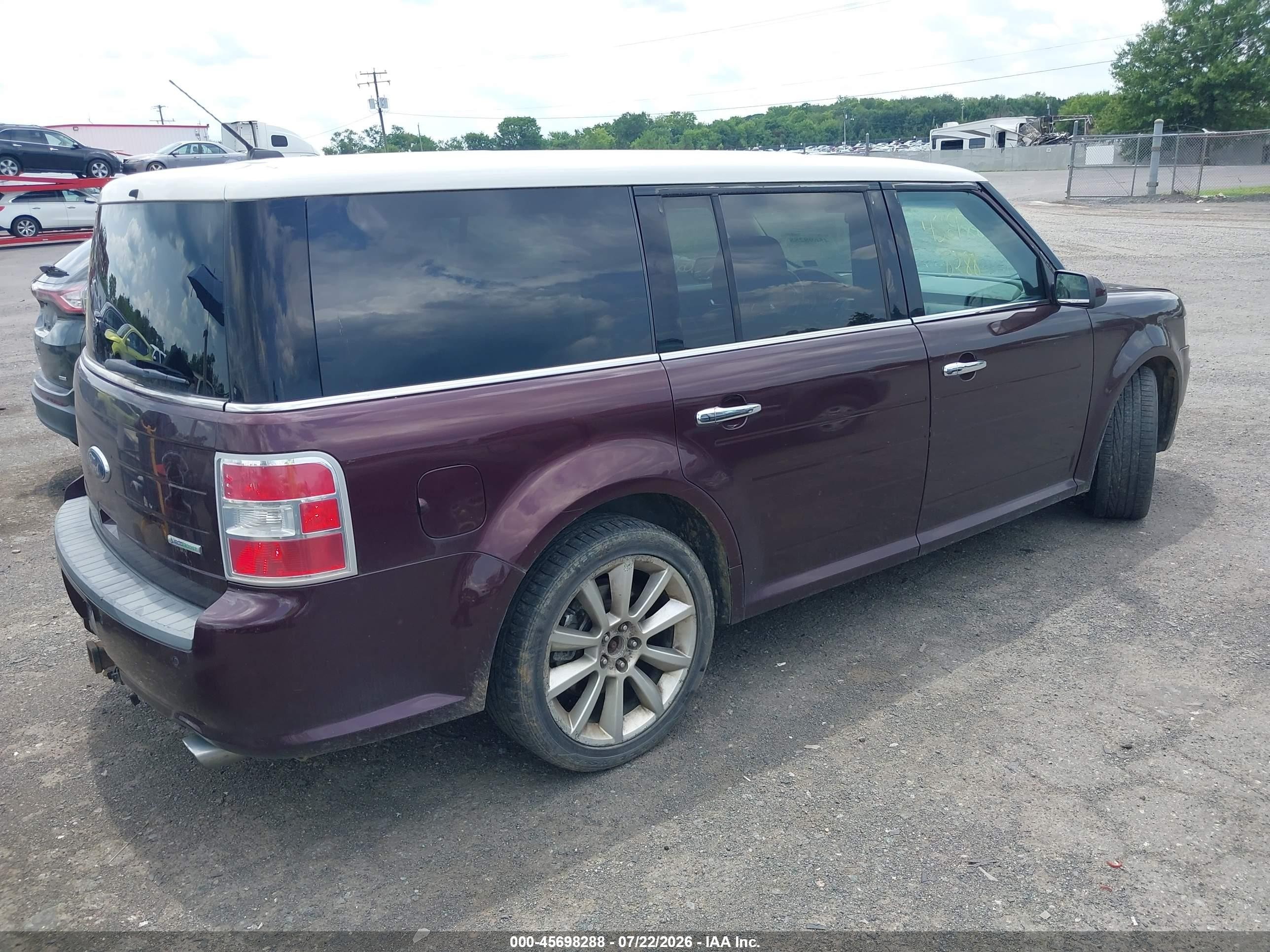 2011 Ford Flex Sel Темно-бордовый vin: 2FMHK6CT7BBD35971