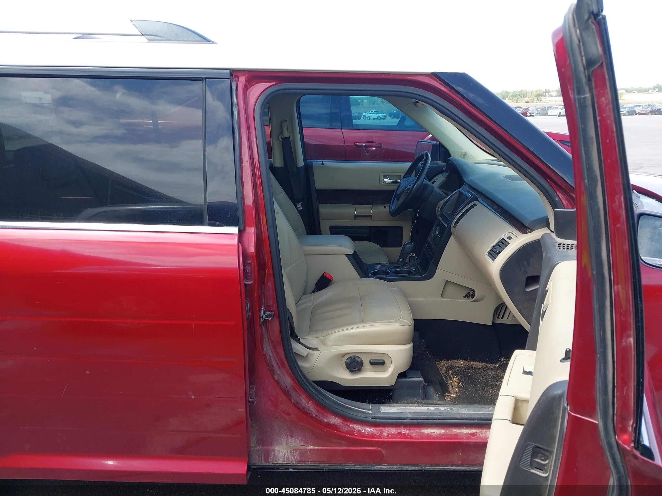 2013 Ford Flex Limited Red vin: 2FMHK6D80DBD06373