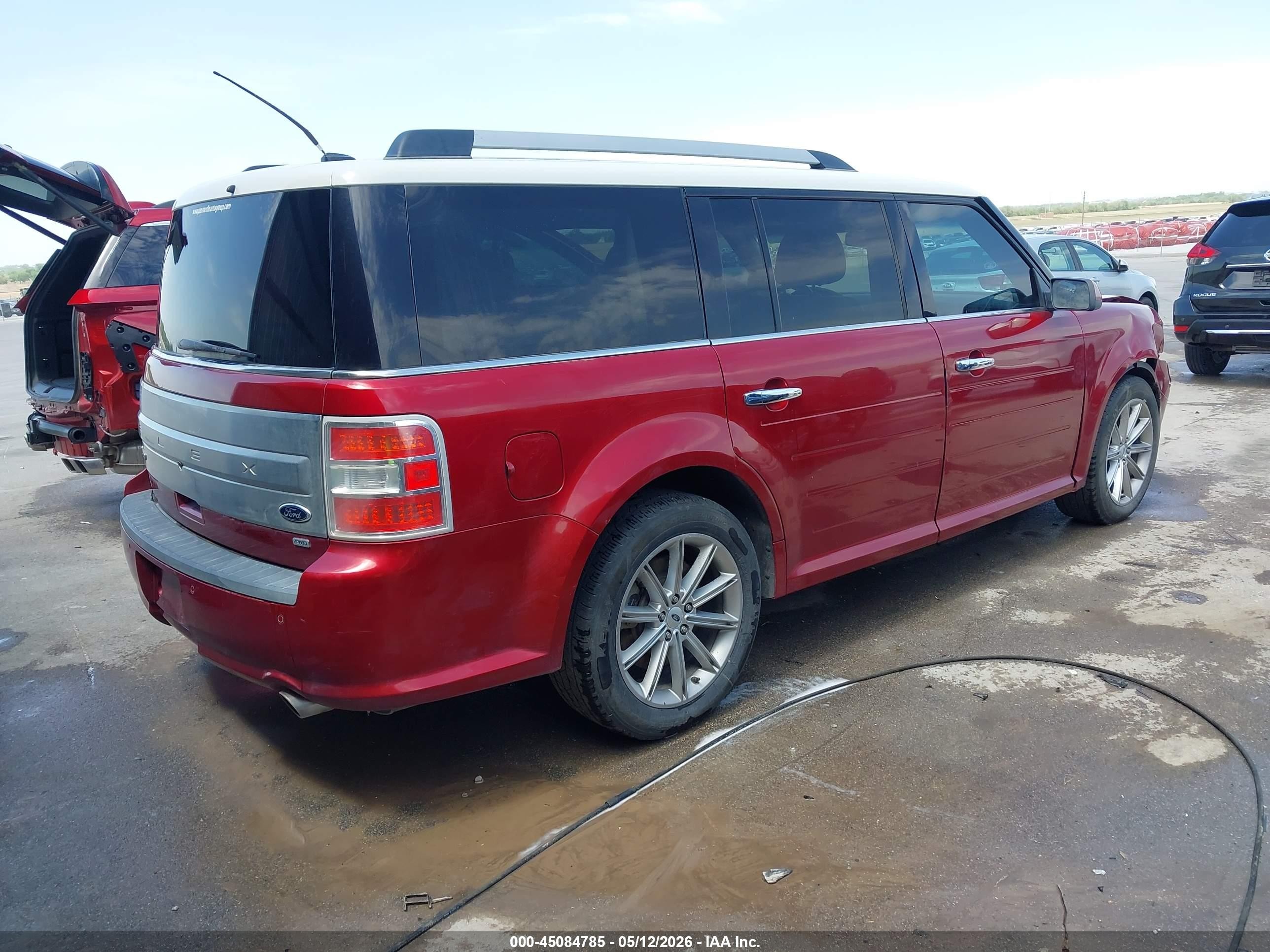 2013 Ford Flex Limited Red vin: 2FMHK6D80DBD06373