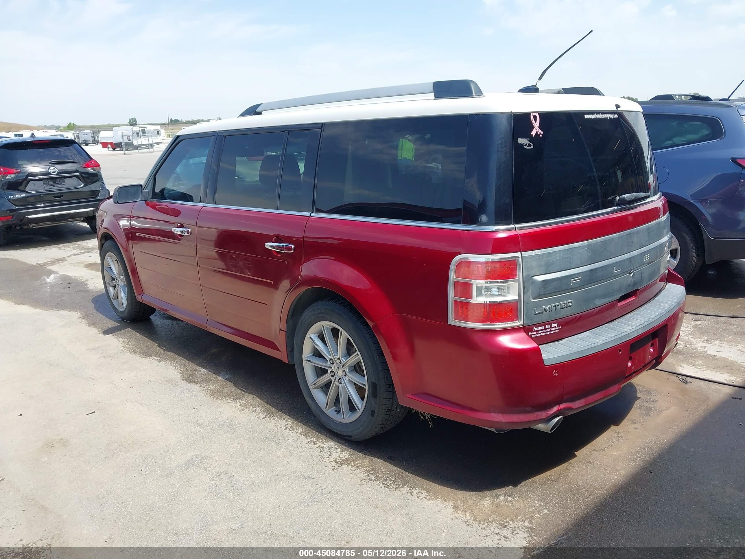 2013 Ford Flex Limited Red vin: 2FMHK6D80DBD06373