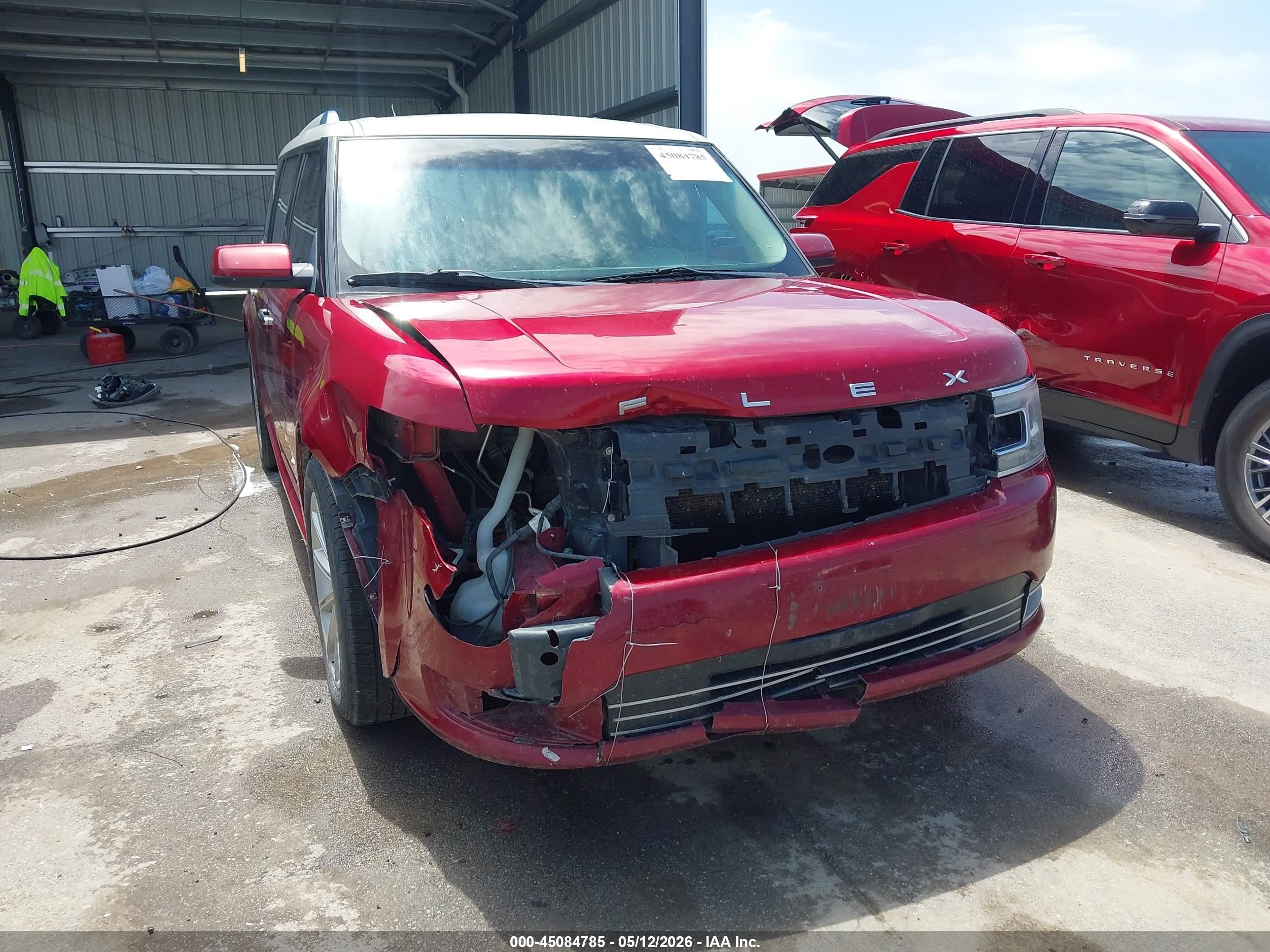 2013 Ford Flex Limited Red vin: 2FMHK6D80DBD06373