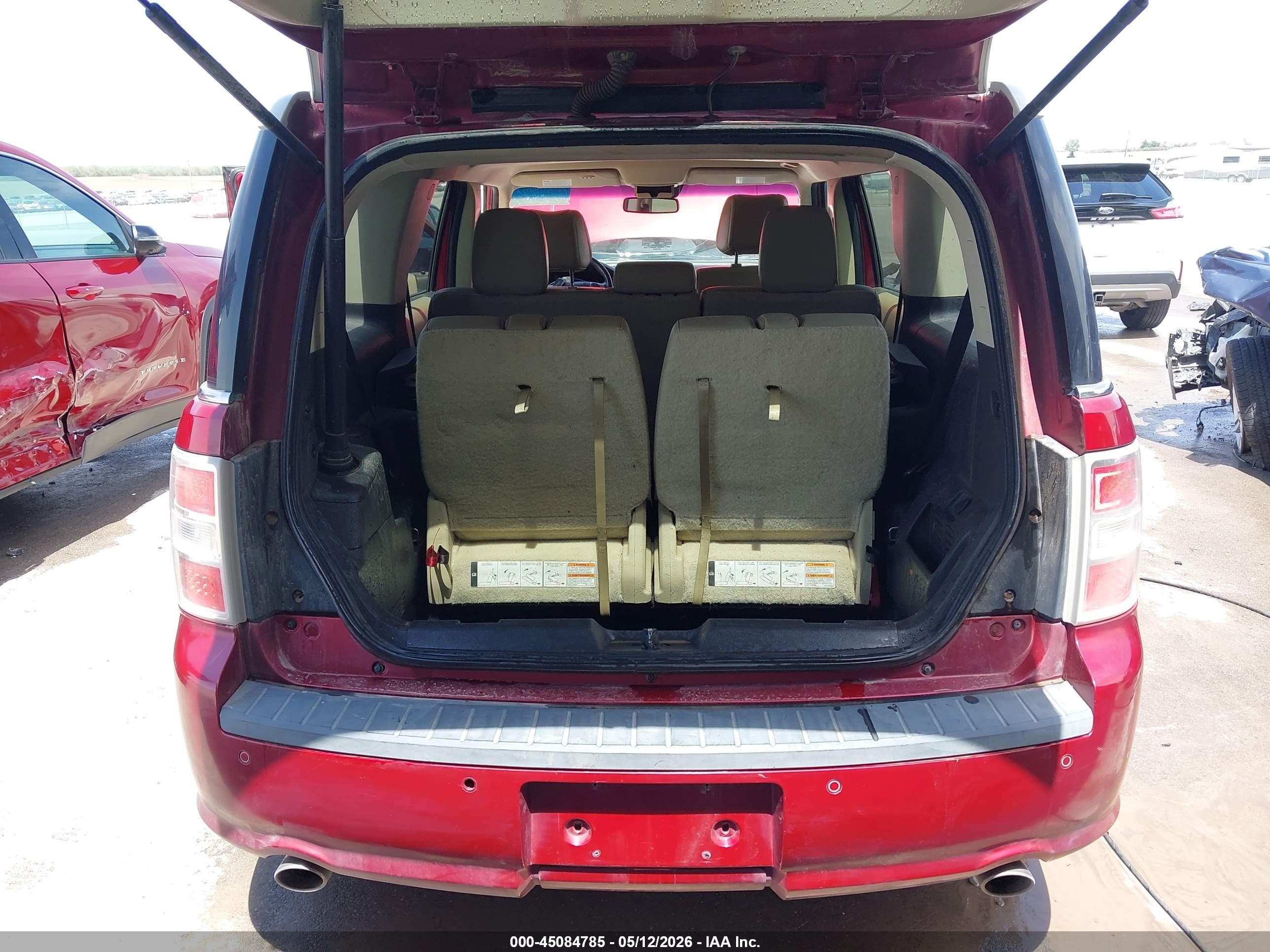 2013 Ford Flex Limited Red vin: 2FMHK6D80DBD06373