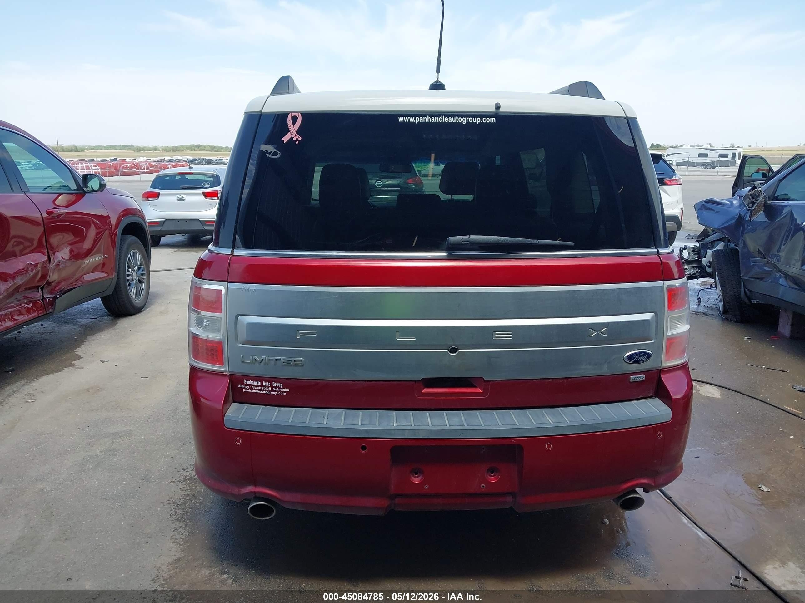 2013 Ford Flex Limited Red vin: 2FMHK6D80DBD06373