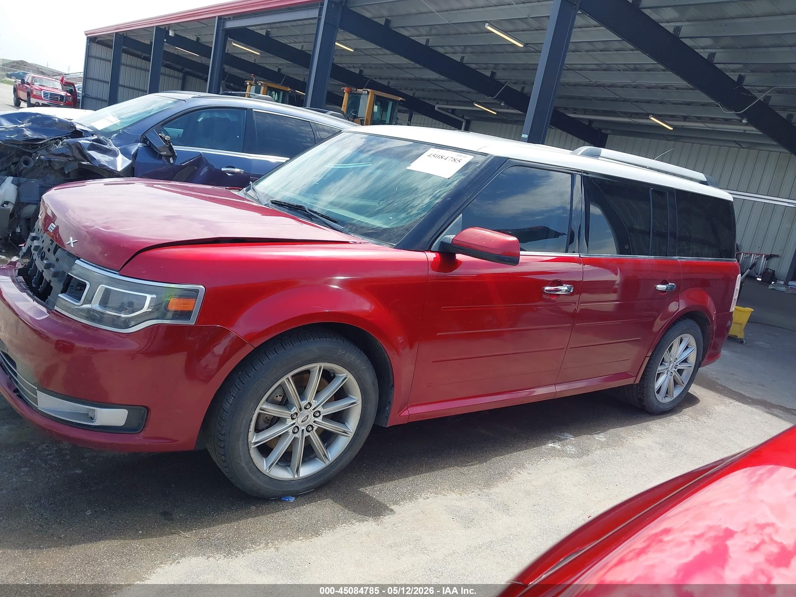 2013 Ford Flex Limited Red vin: 2FMHK6D80DBD06373