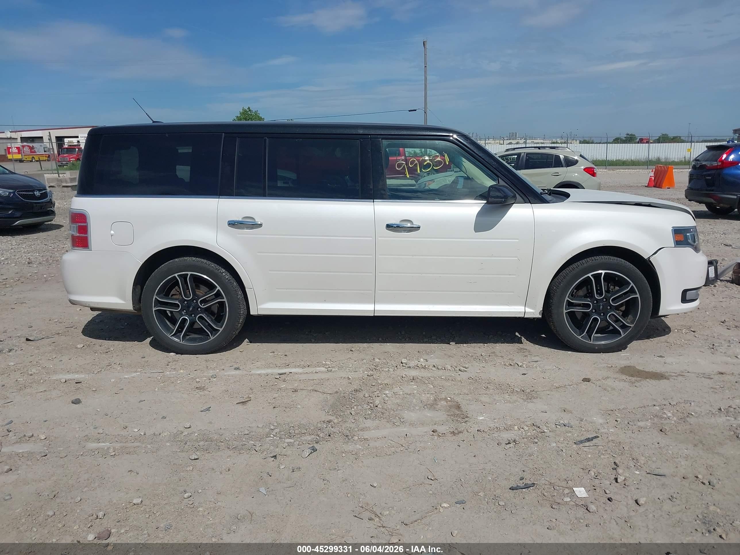2015 Ford Flex Limited White vin: 2FMHK6D80FBA00082