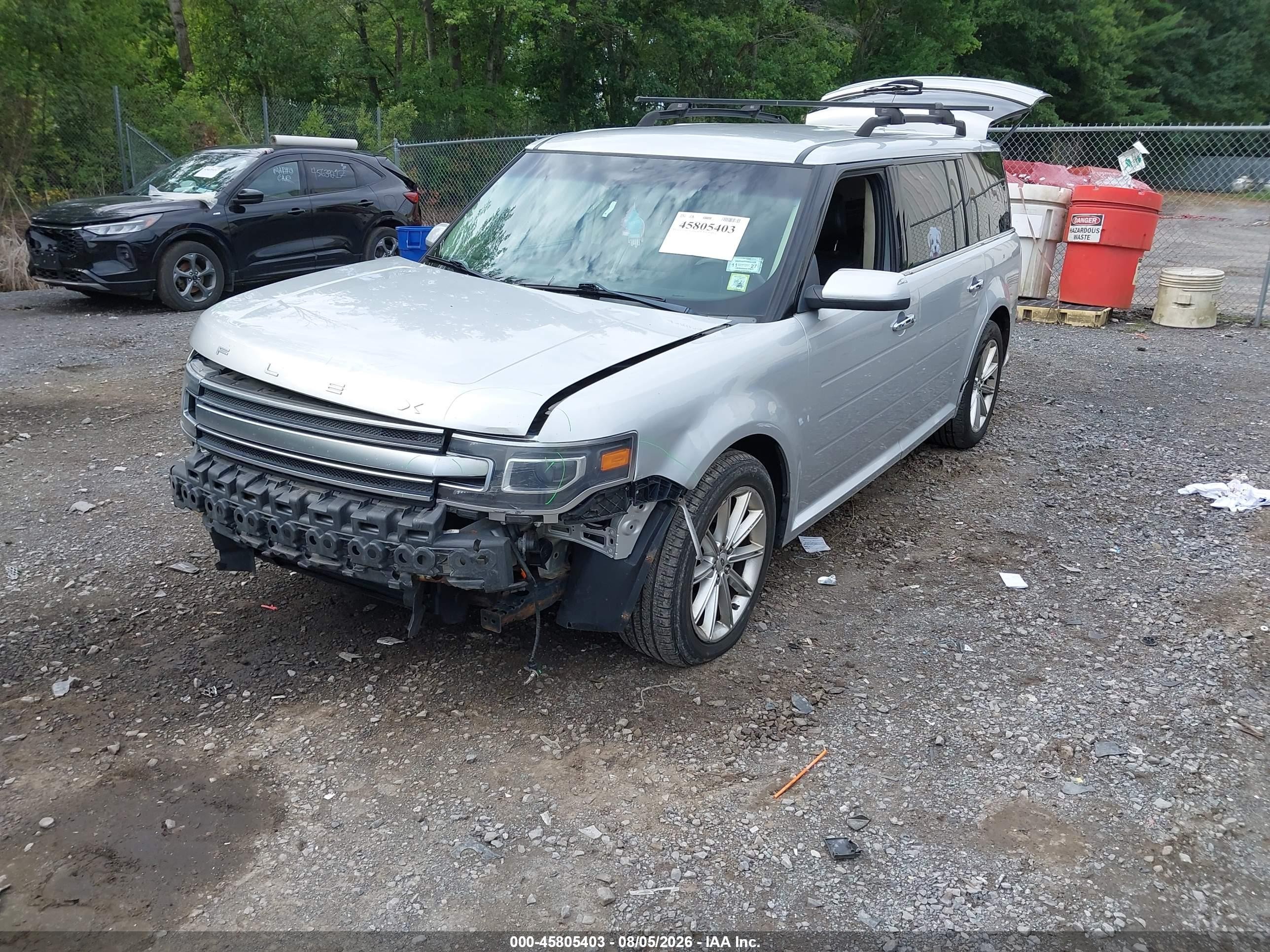 2015 Ford Flex Limited Серый vin: 2FMHK6D80FBA09347