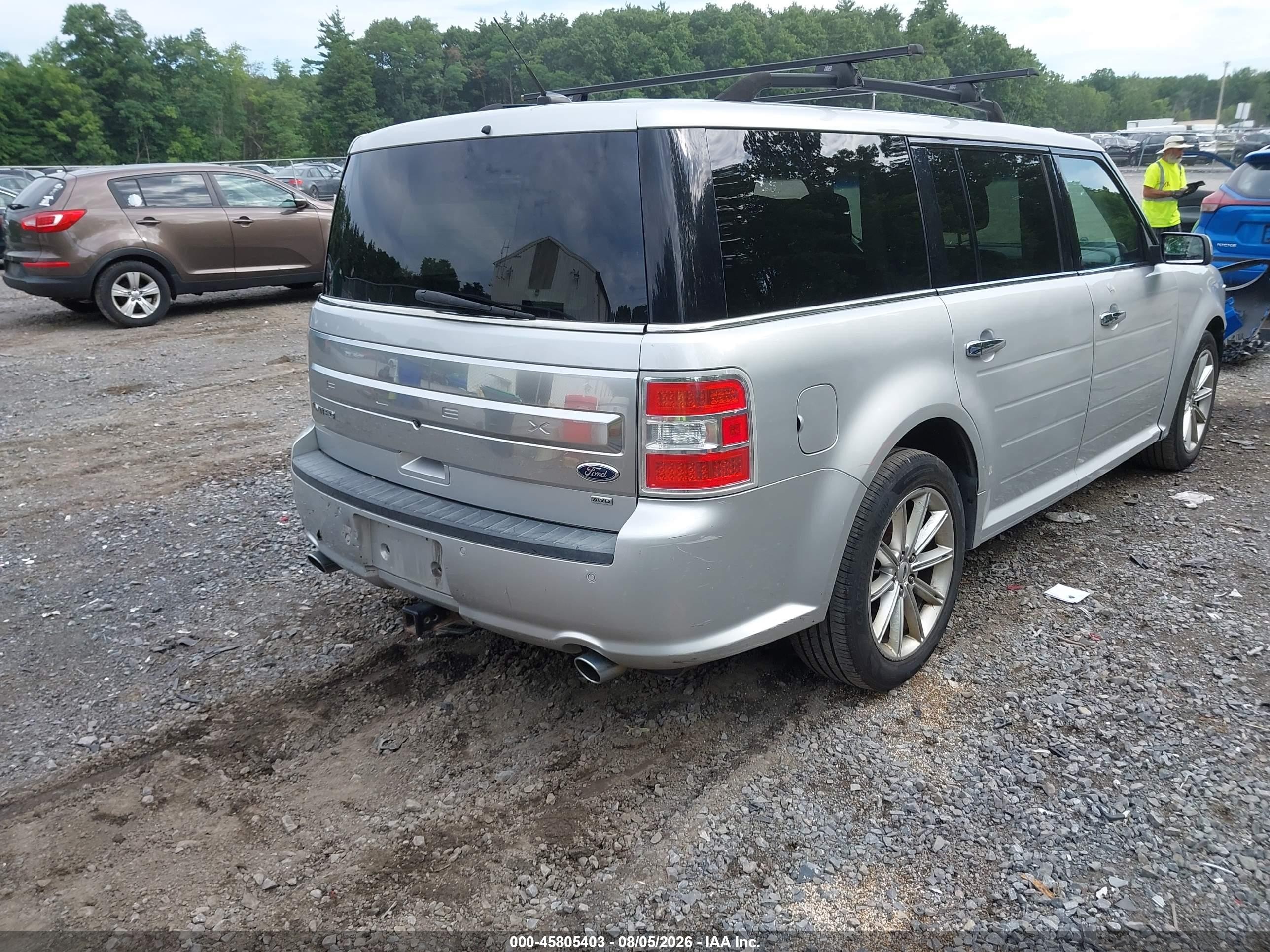 2015 Ford Flex Limited Серый vin: 2FMHK6D80FBA09347