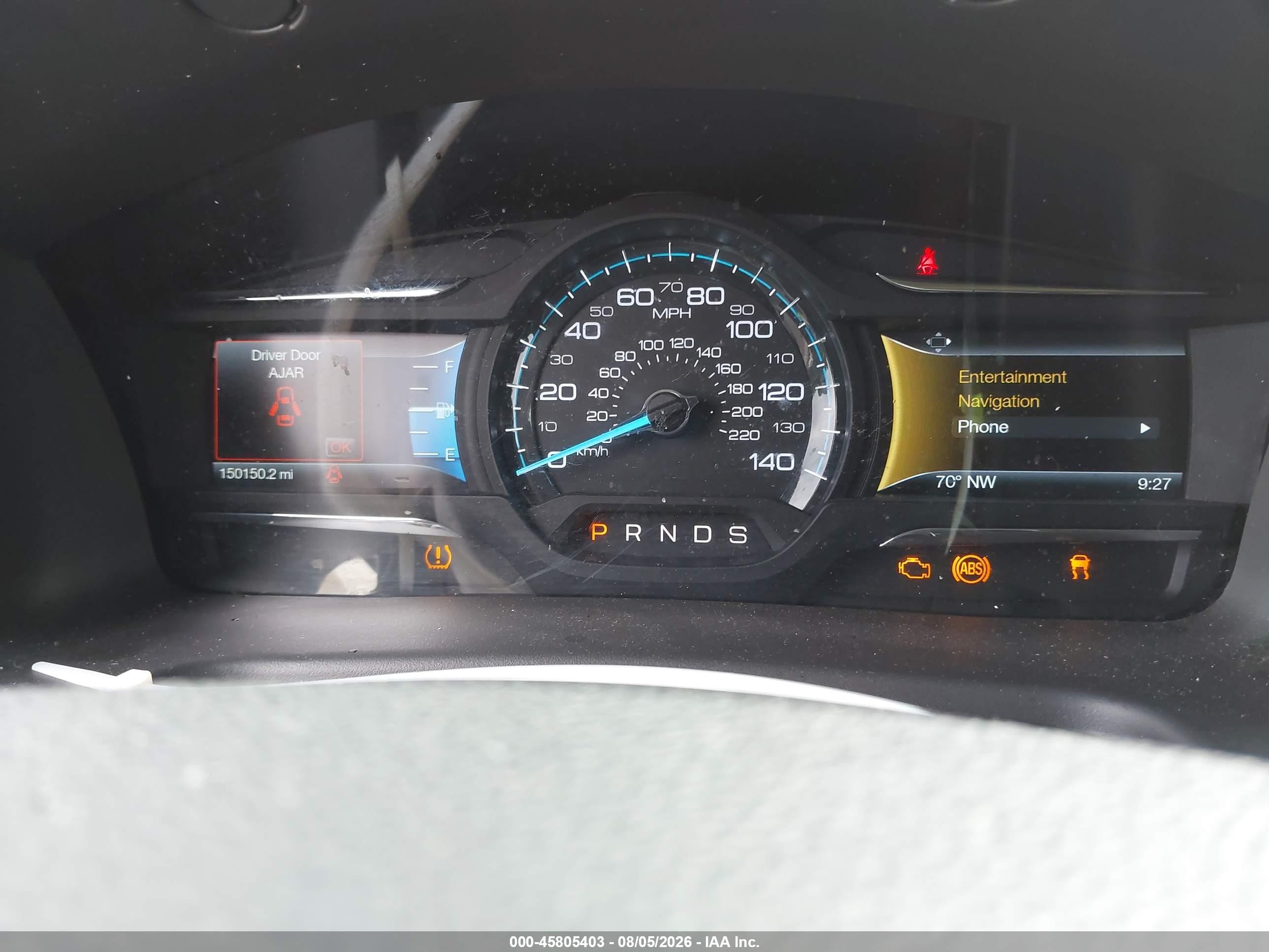 2015 Ford Flex Limited Серый vin: 2FMHK6D80FBA09347
