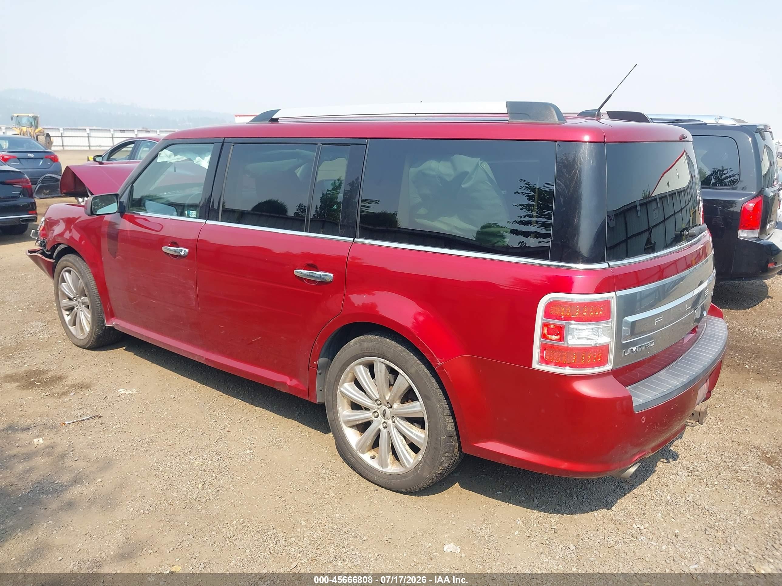 2014 Ford Flex Limited Red vin: 2FMHK6D81EBD23362