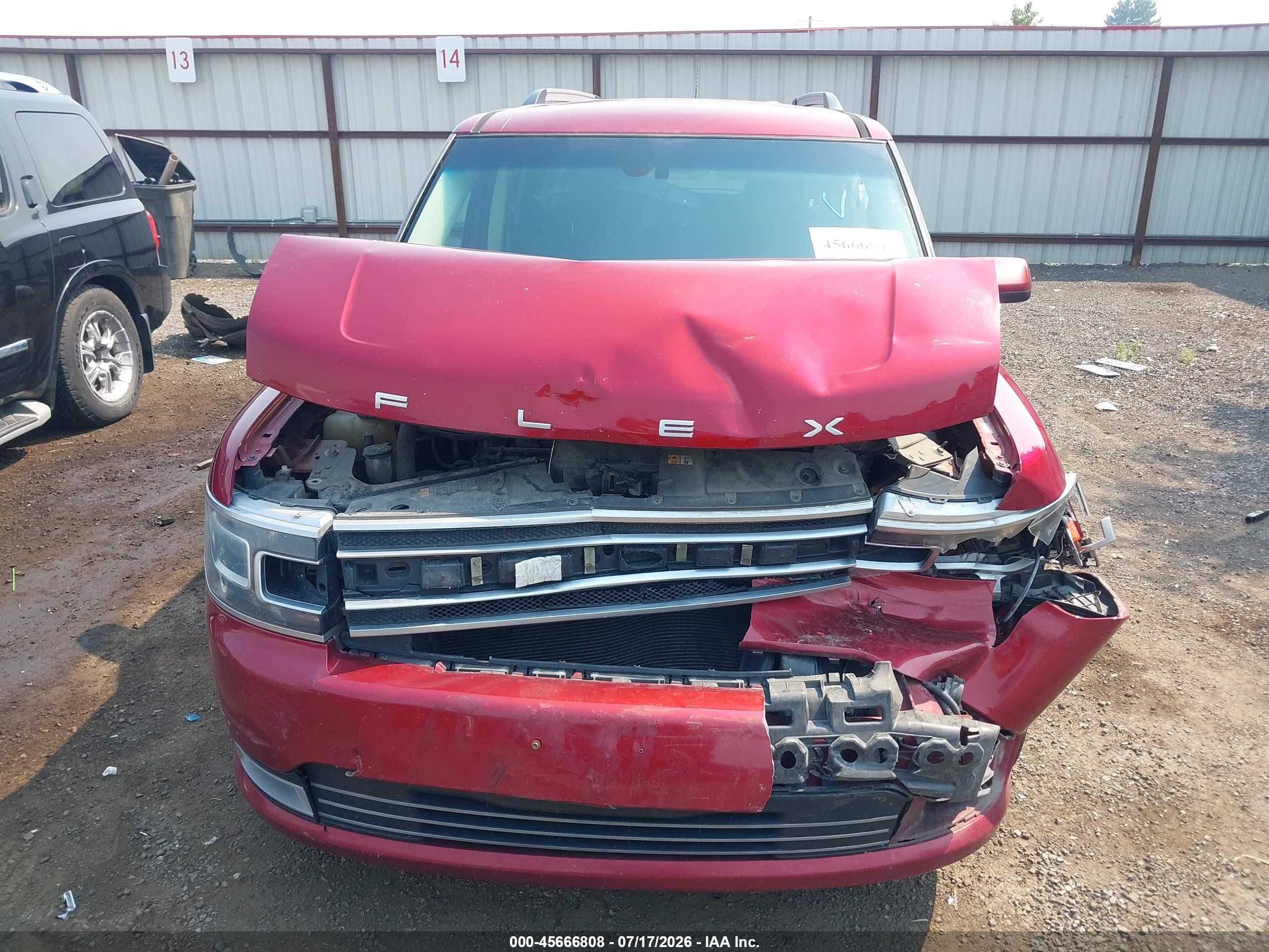 2014 Ford Flex Limited Red vin: 2FMHK6D81EBD23362