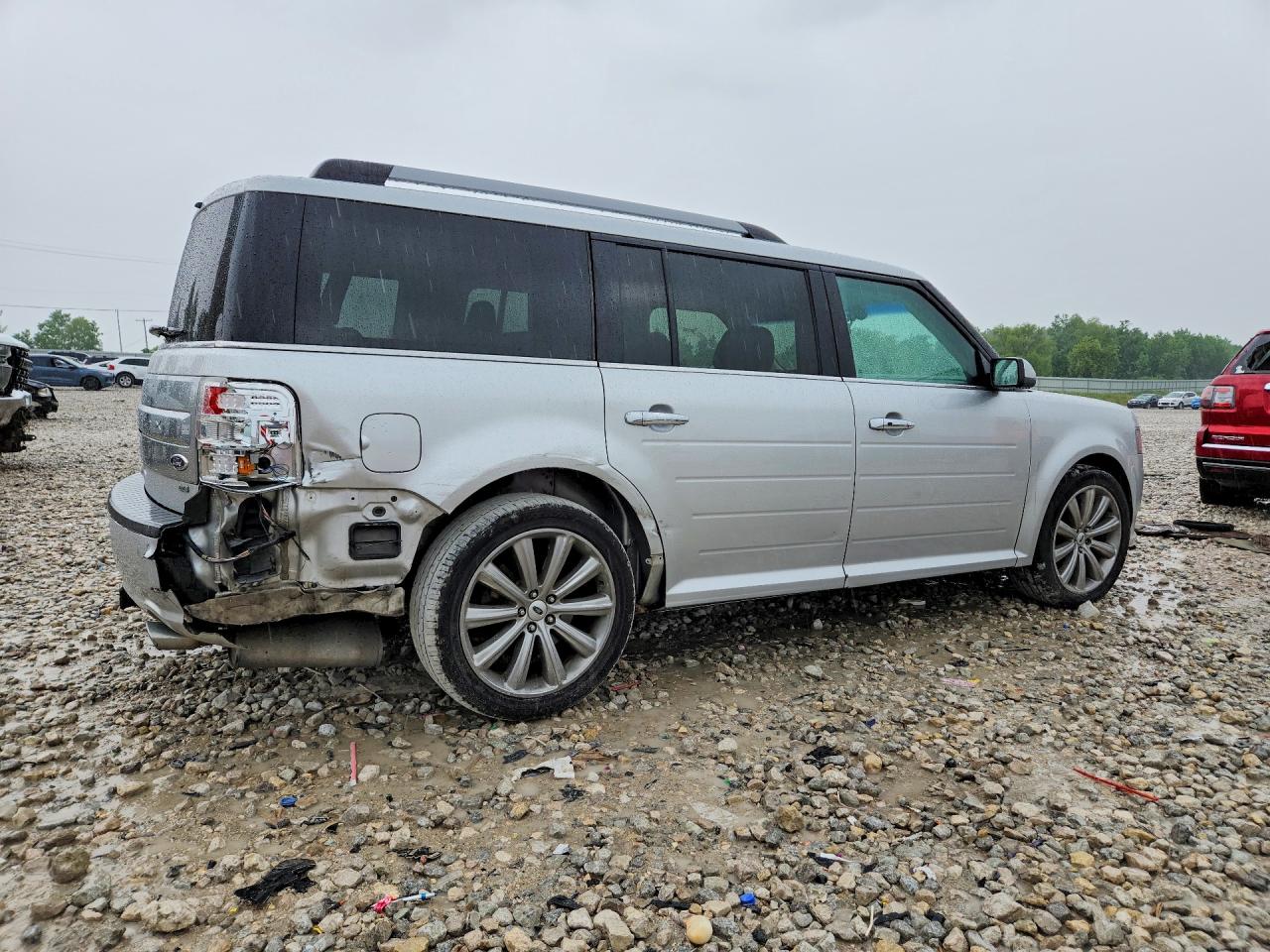 2013 Ford Flex Limited Silver vin: 2FMHK6D82DBD30092