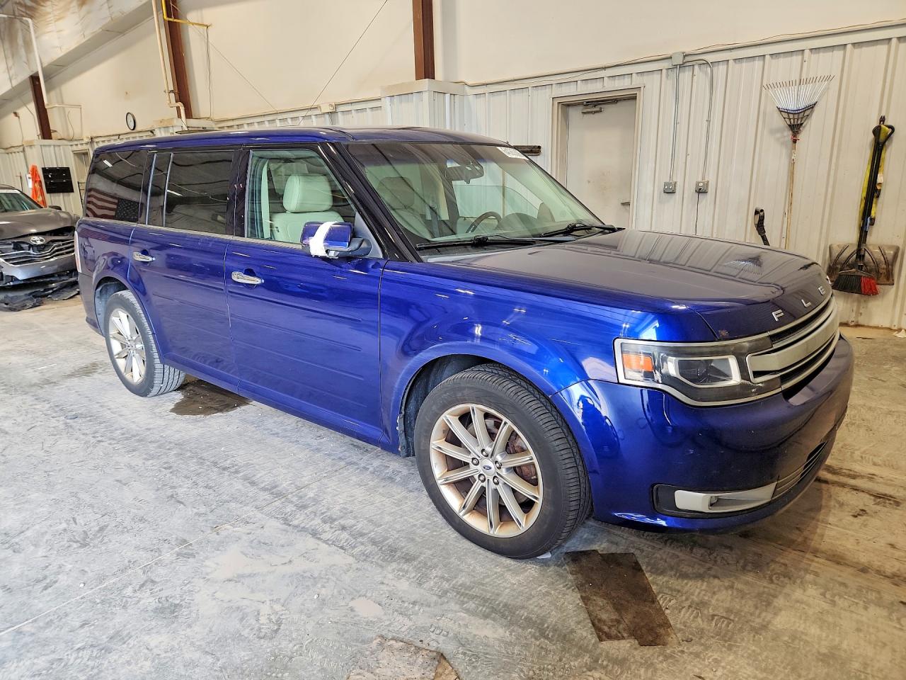 2014 Ford Flex Limited Blue vin: 2FMHK6D82EBD04254