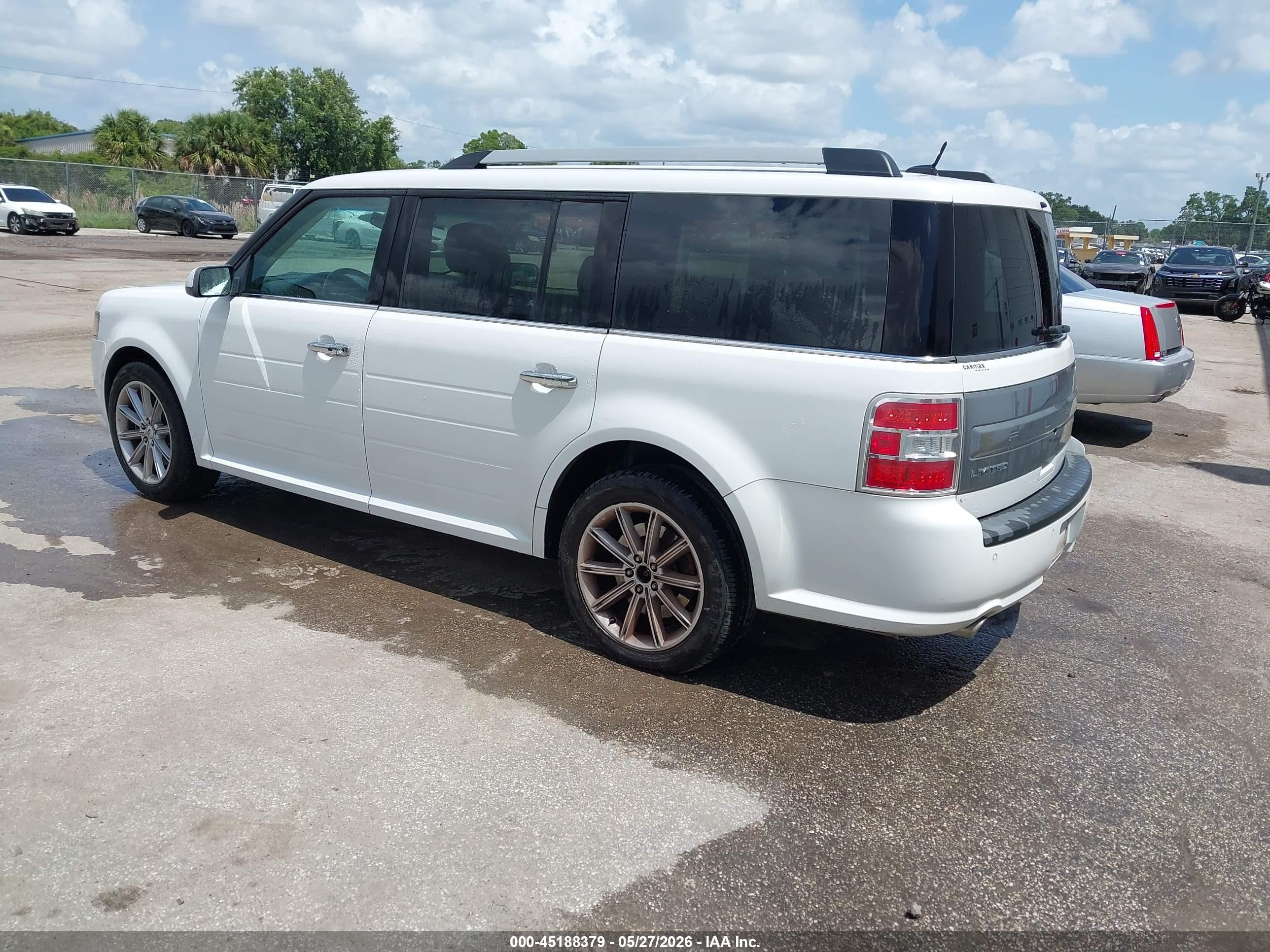2015 Ford Flex Limited White vin: 2FMHK6D86FBA06047