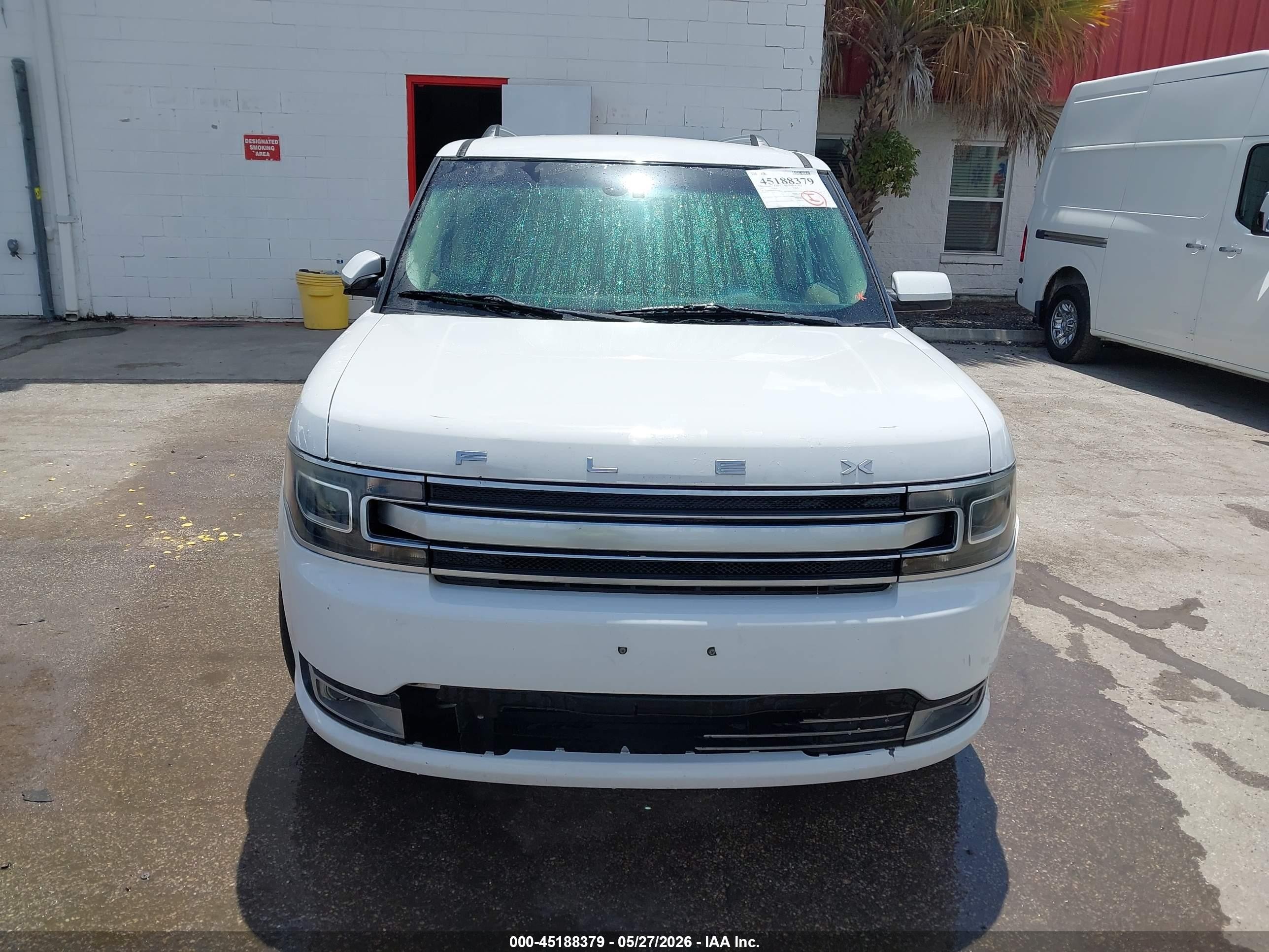 2015 Ford Flex Limited White vin: 2FMHK6D86FBA06047