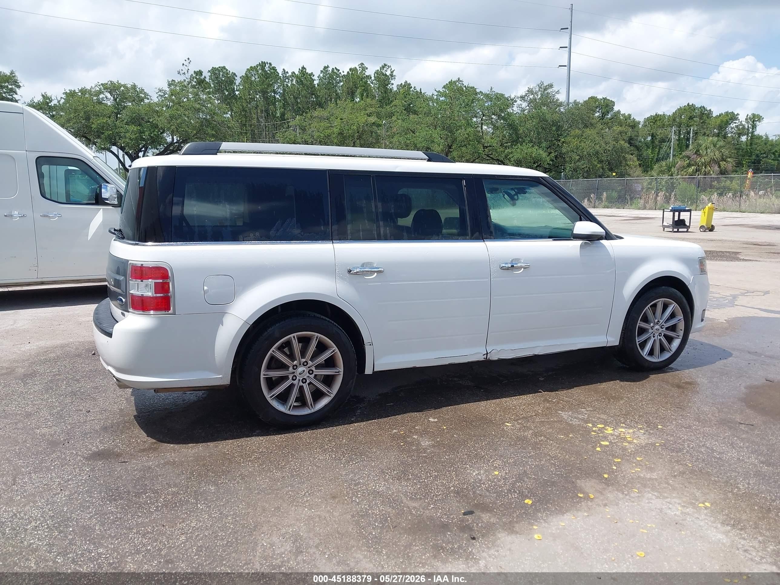 2015 Ford Flex Limited White vin: 2FMHK6D86FBA06047