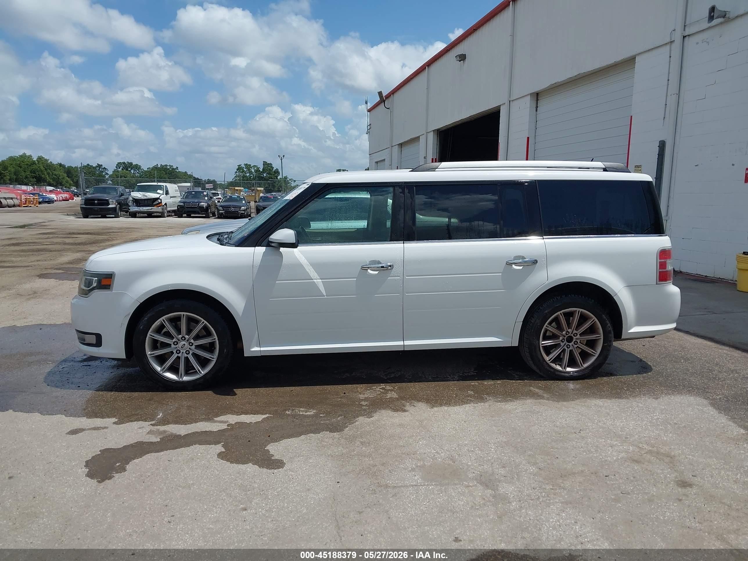 2015 Ford Flex Limited White vin: 2FMHK6D86FBA06047