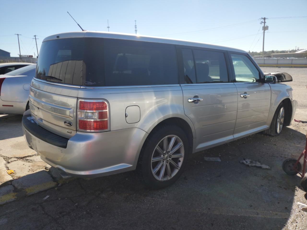2017 Ford Flex Limited Silver vin: 2FMHK6D86HBA01823