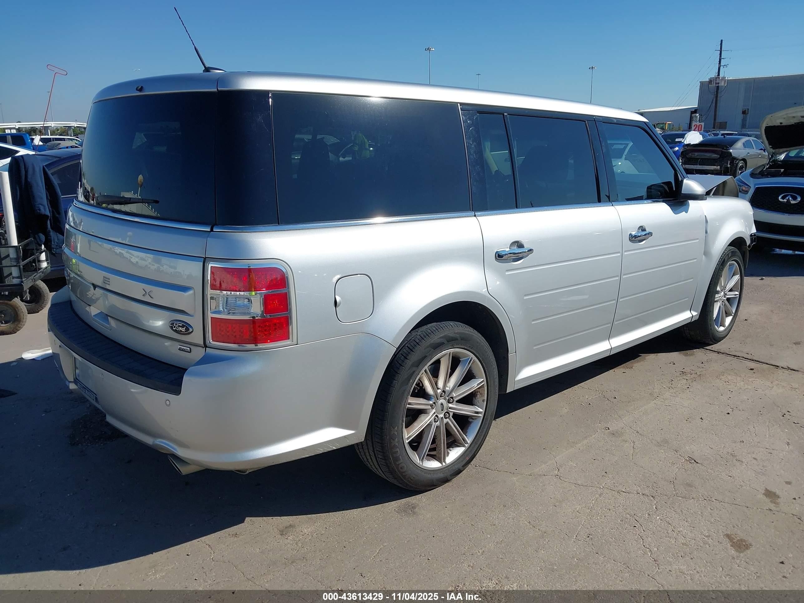 2018 Ford Flex Limited Silver vin: 2FMHK6D86JBA01729