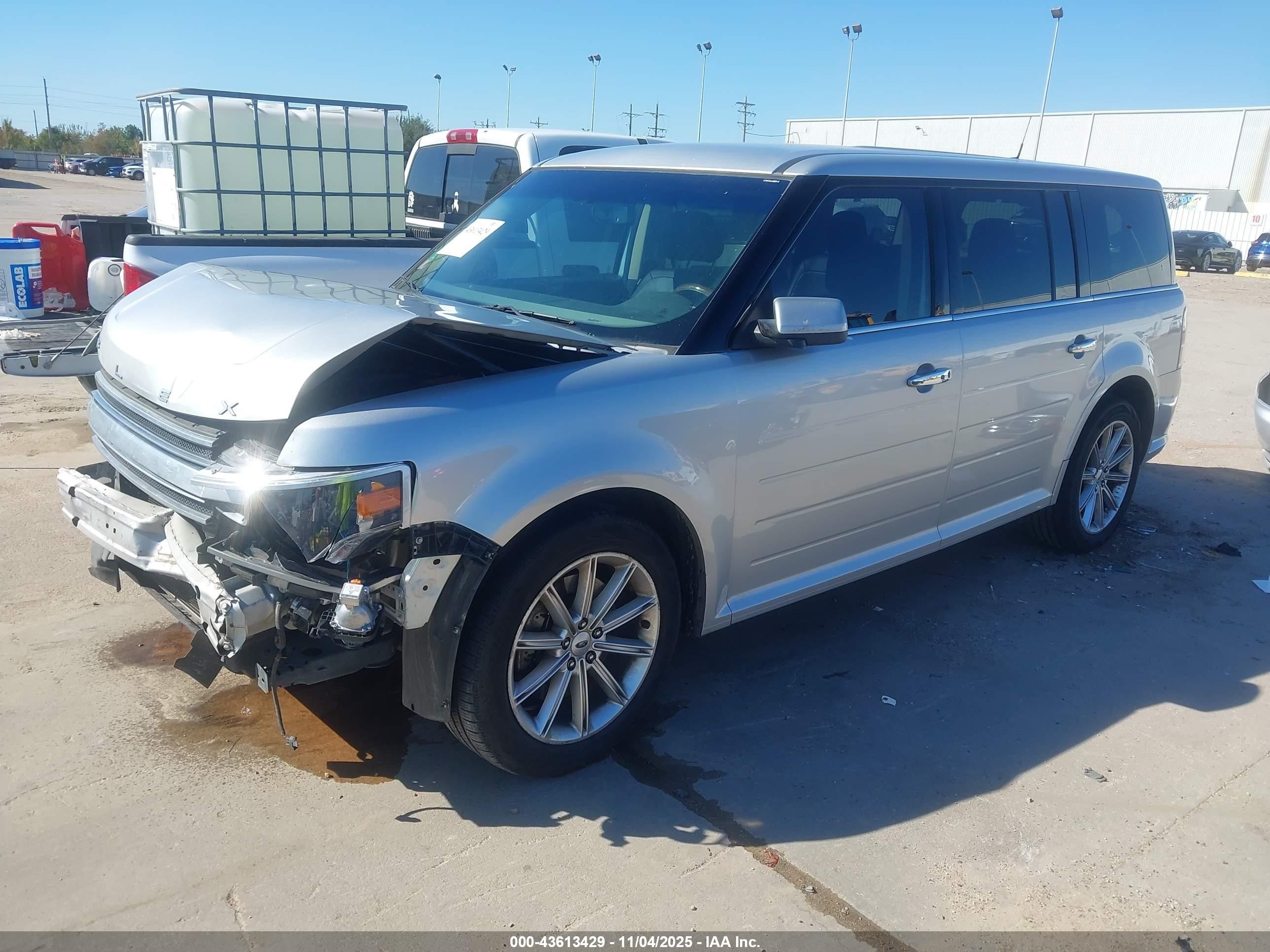 2018 Ford Flex Limited Silver vin: 2FMHK6D86JBA01729