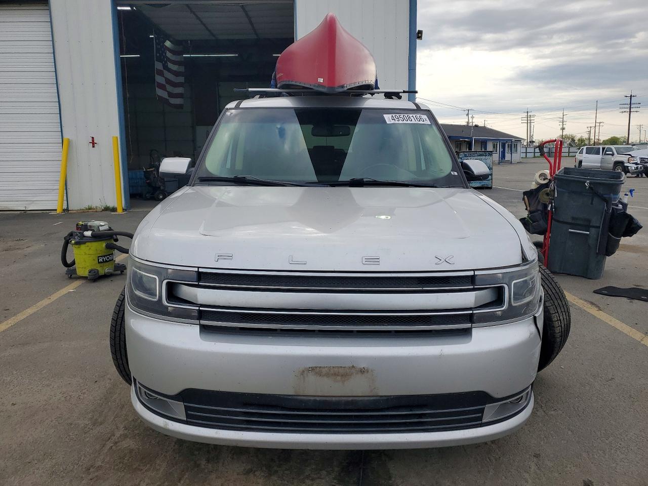 2015 Ford Flex Limited Silver vin: 2FMHK6D87FBA05876