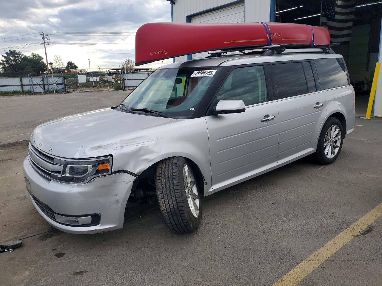 2015 Ford Flex Limited Silver vin: 2FMHK6D87FBA05876