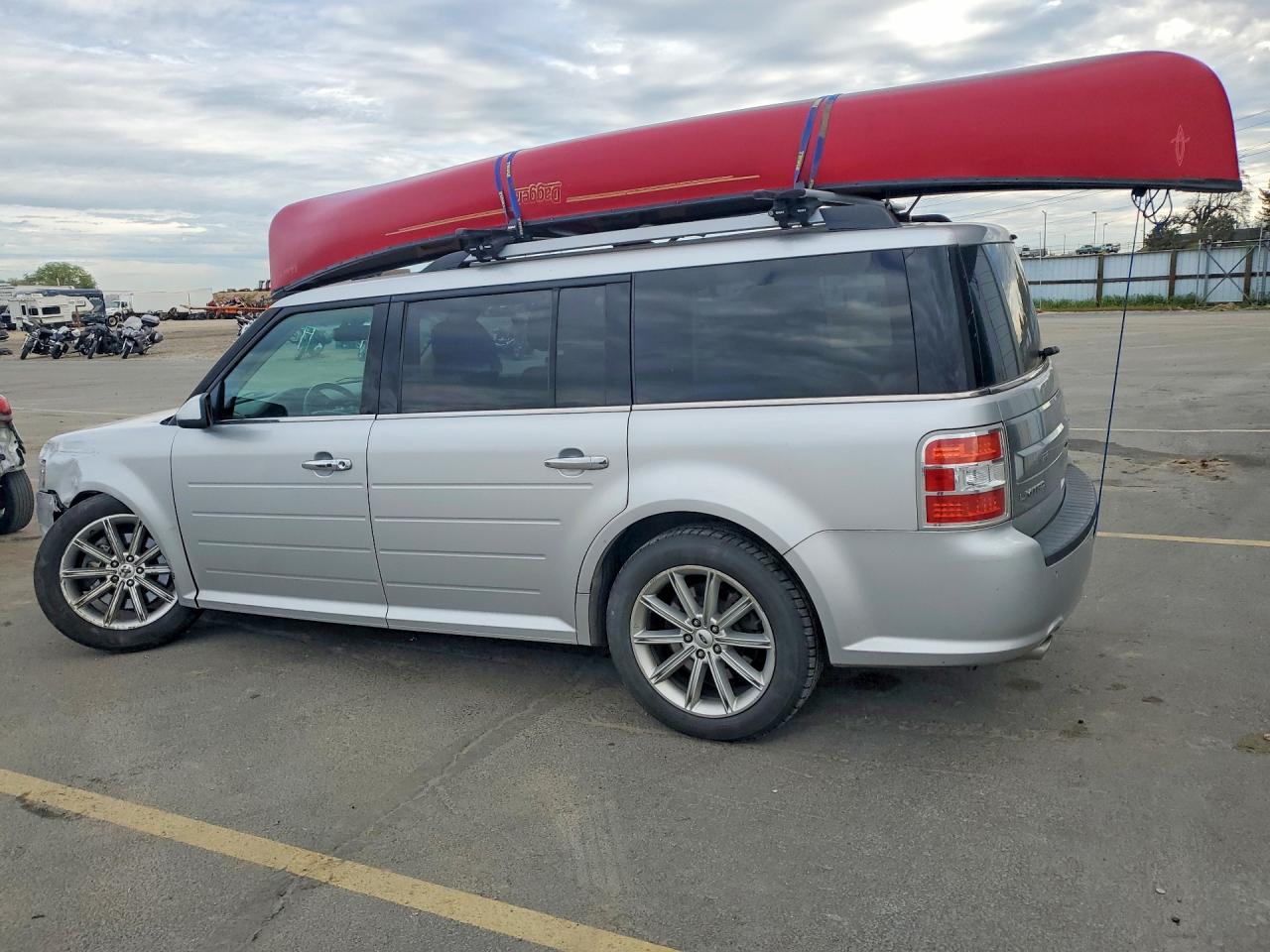 2015 Ford Flex Limited Silver vin: 2FMHK6D87FBA05876