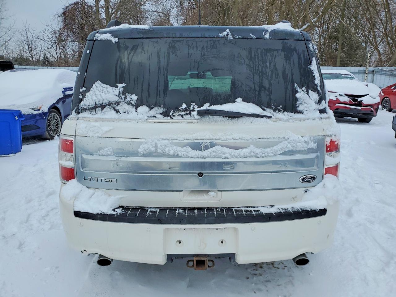 2015 Ford Flex Limited White vin: 2FMHK6D88FBA13159