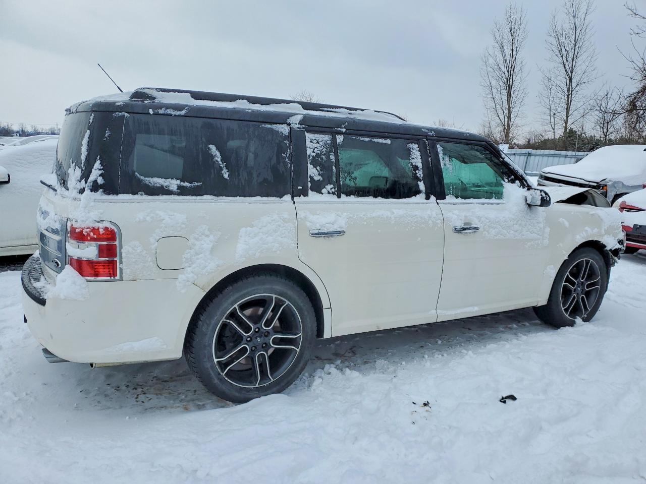 2015 Ford Flex Limited White vin: 2FMHK6D88FBA13159