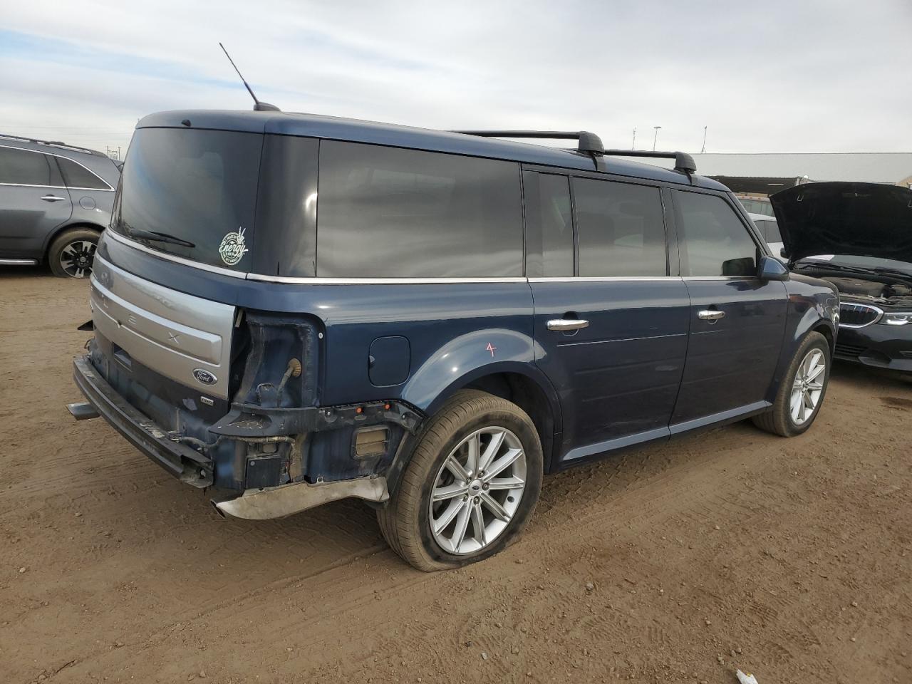 2017 Ford Flex Limited Blue vin: 2FMHK6D88HBA02469
