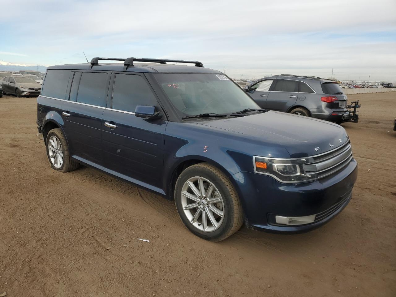 2017 Ford Flex Limited Blue vin: 2FMHK6D88HBA02469