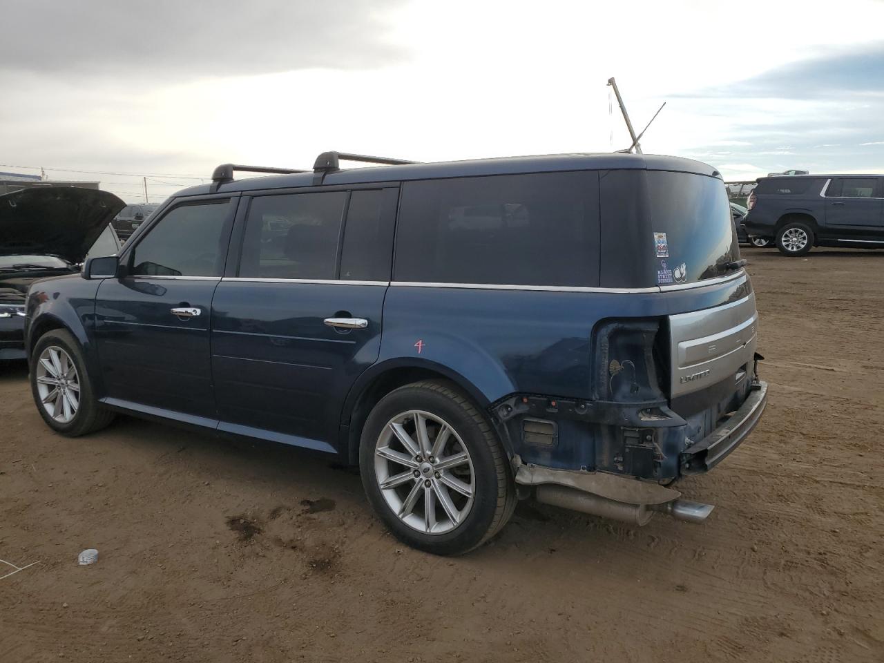 2017 Ford Flex Limited Blue vin: 2FMHK6D88HBA02469