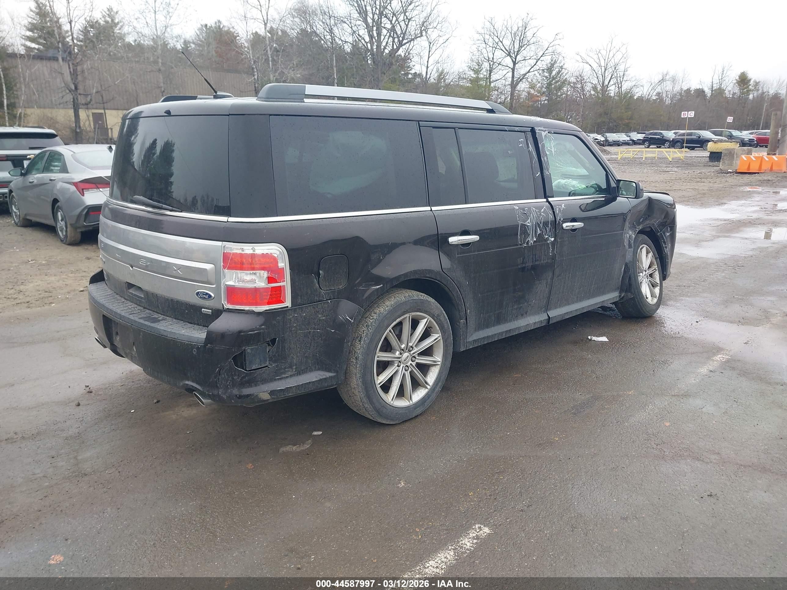 2013 Ford Flex Limited Black vin: 2FMHK6D89DBD02547