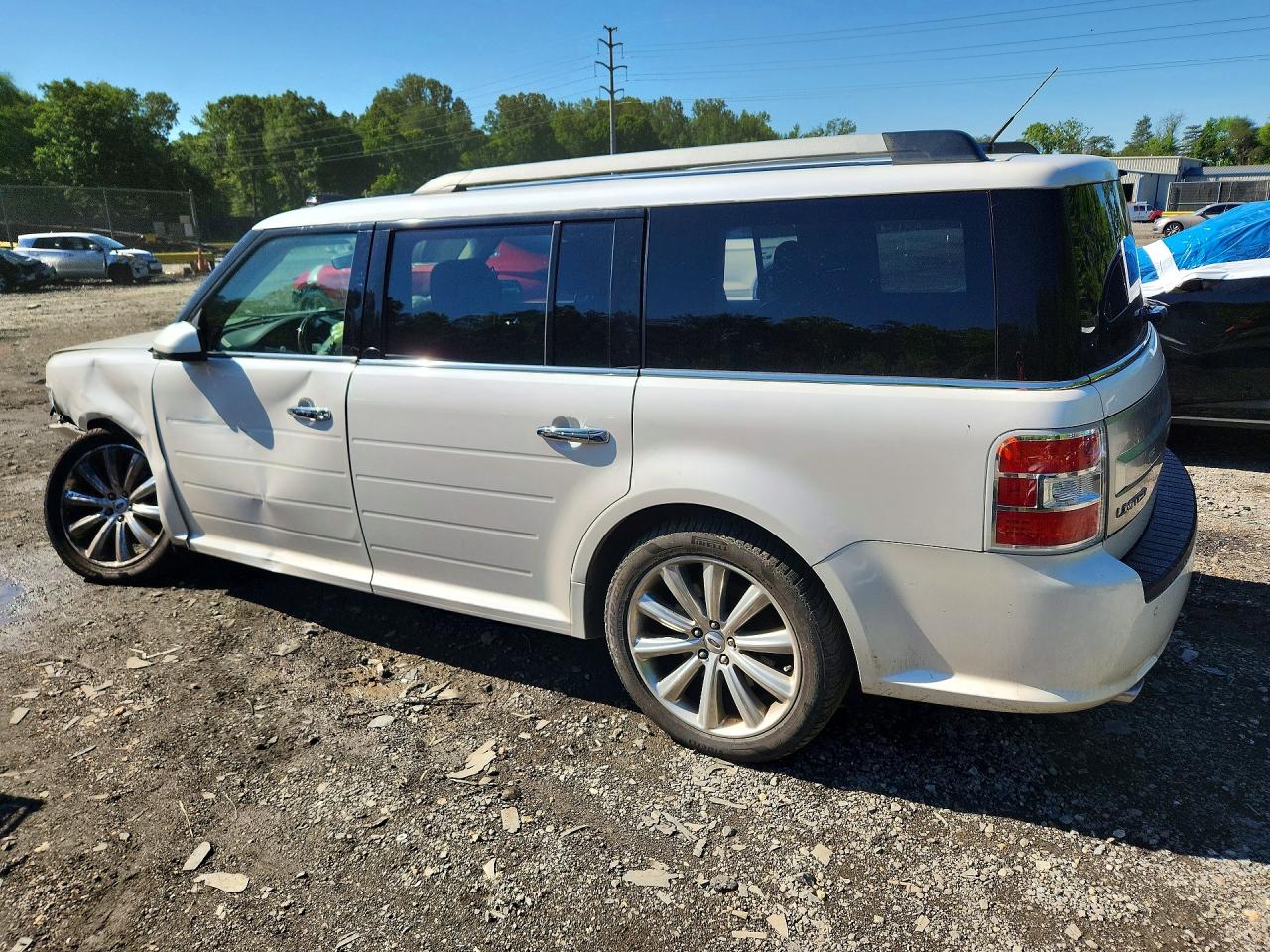 2015 Ford Flex Limited White vin: 2FMHK6D89FBA16362