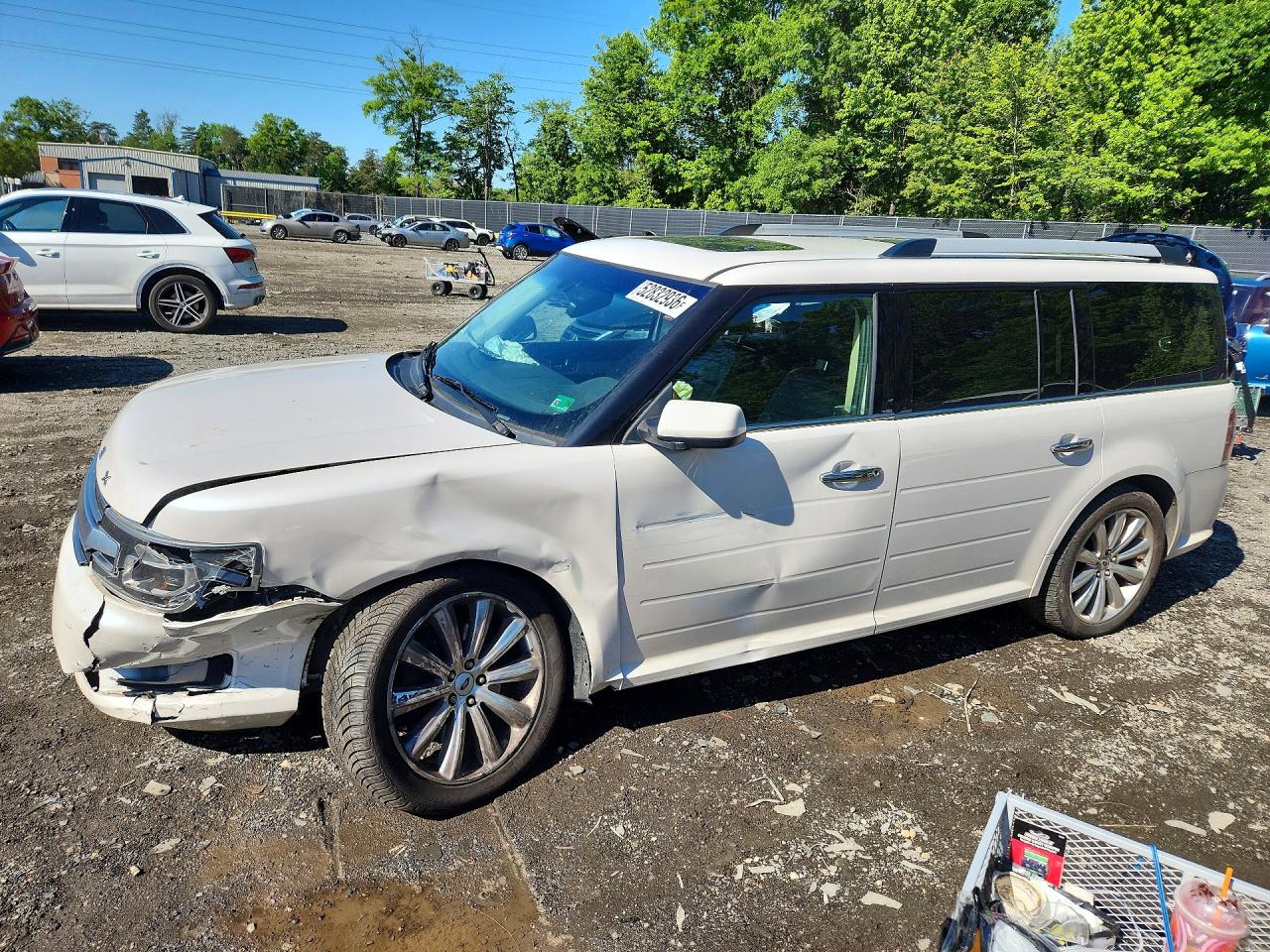 2015 Ford Flex Limited Белый vin: 2FMHK6D89FBA16362