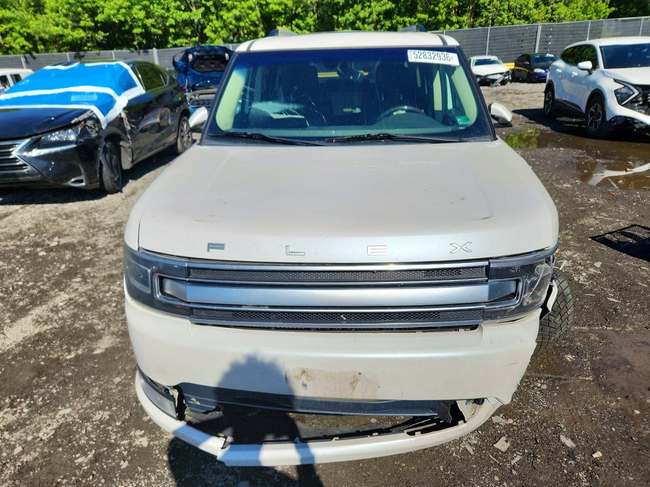 2015 Ford Flex Limited White vin: 2FMHK6D89FBA16362