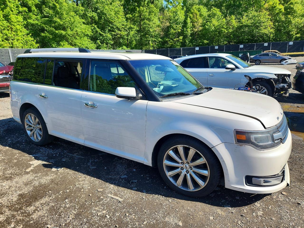 2015 Ford Flex Limited White vin: 2FMHK6D89FBA16362