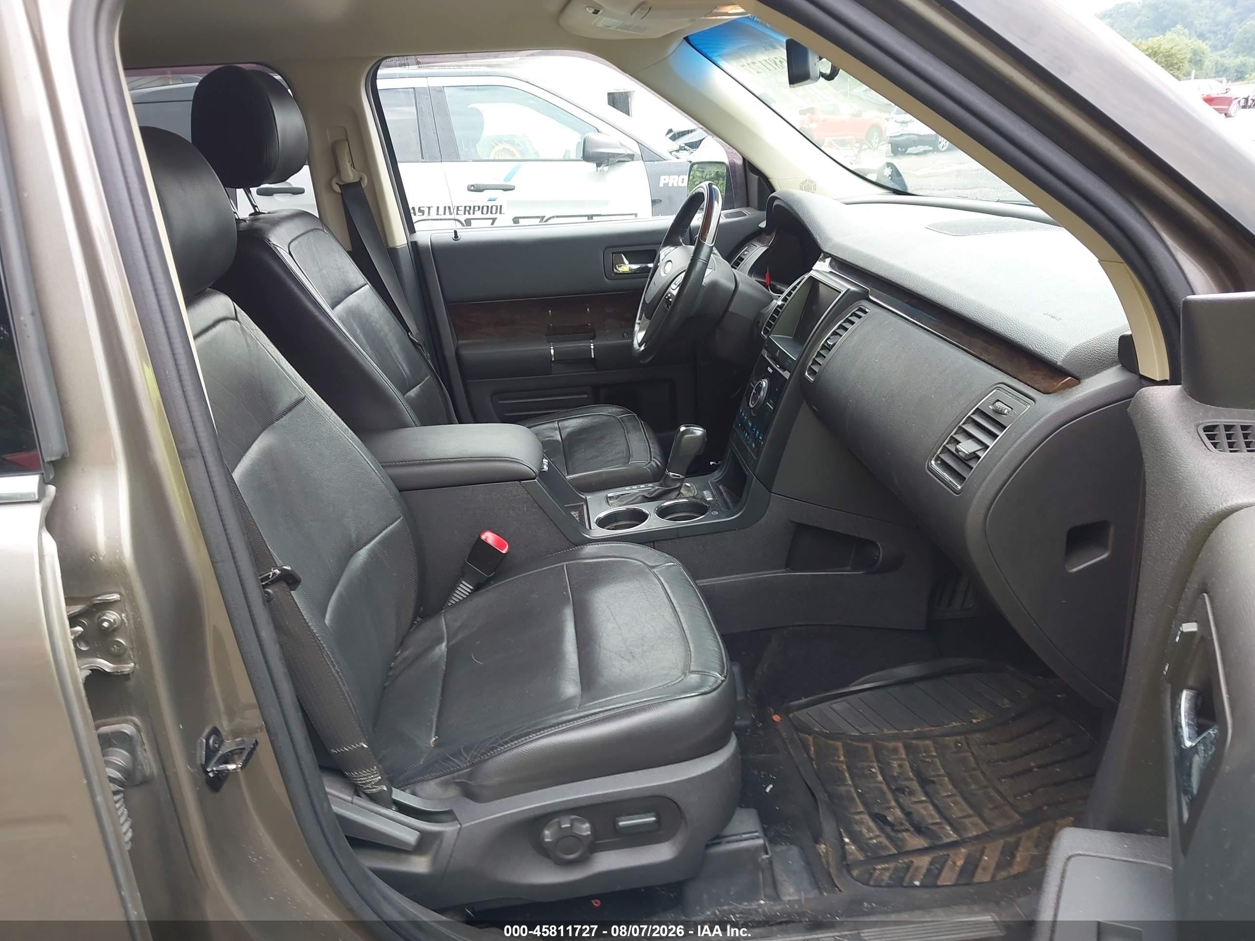 2014 Ford Flex Limited Beige vin: 2FMHK6D8XEBD30682