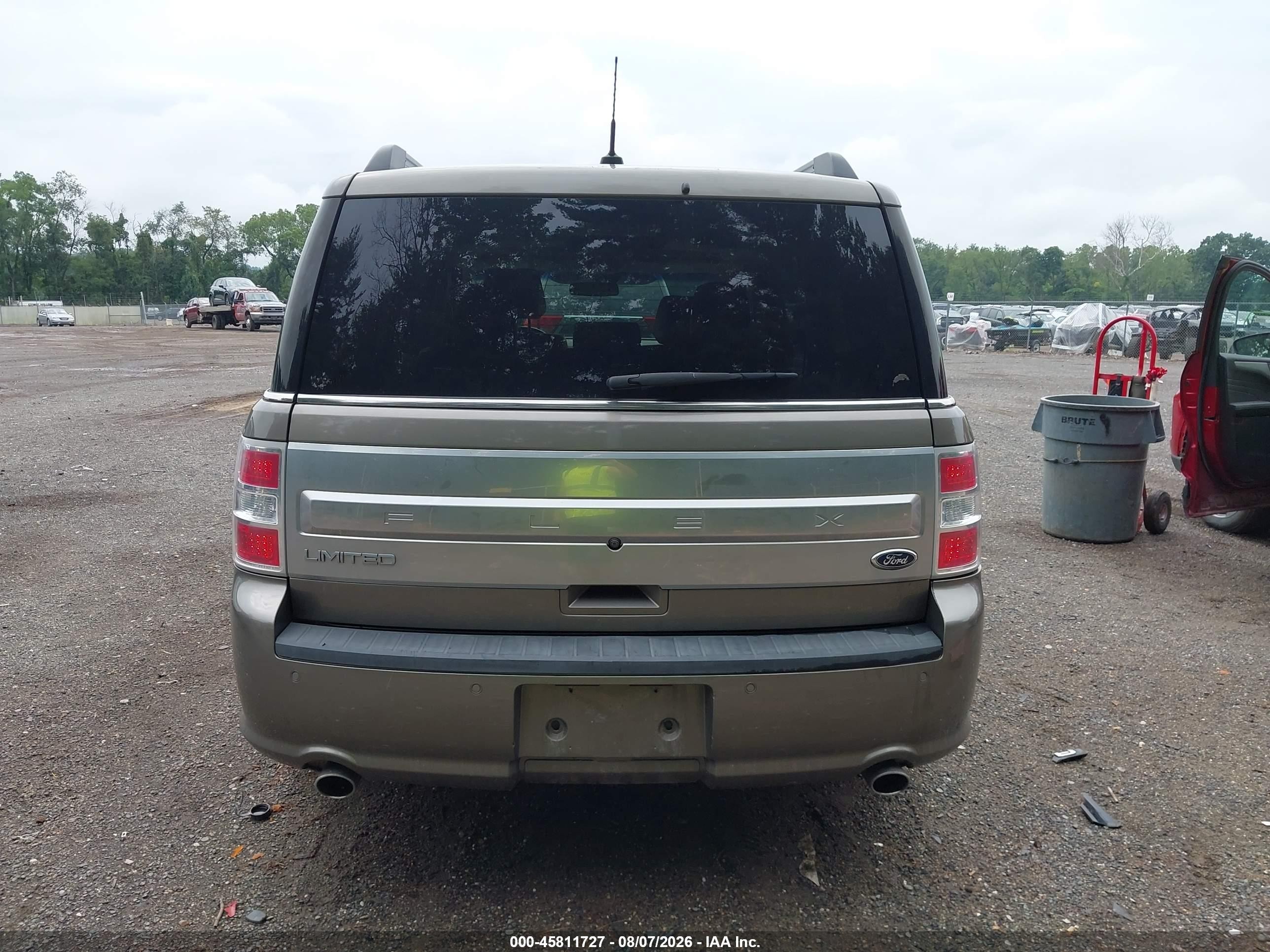 2014 Ford Flex Limited Beige vin: 2FMHK6D8XEBD30682