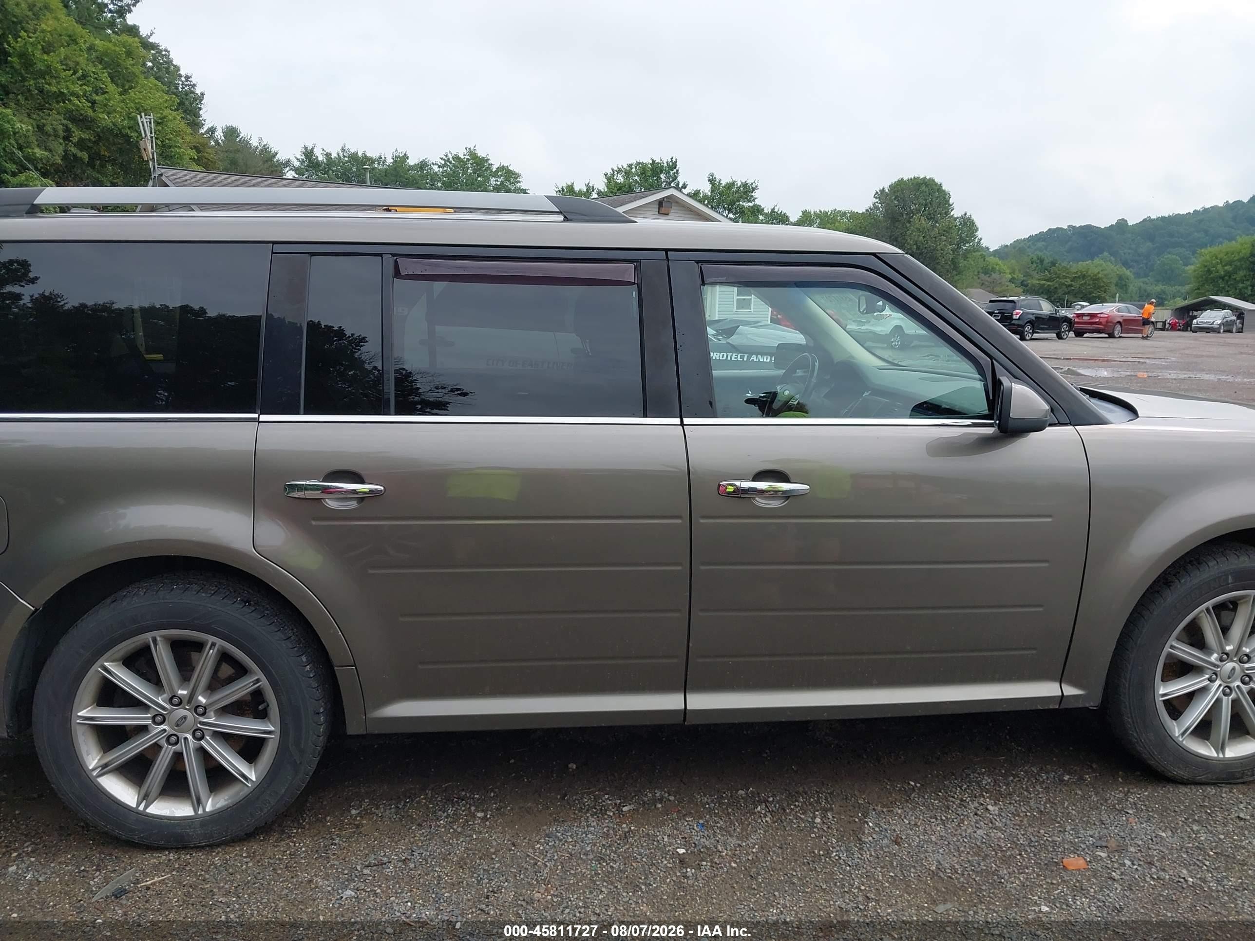 2014 Ford Flex Limited Beige vin: 2FMHK6D8XEBD30682