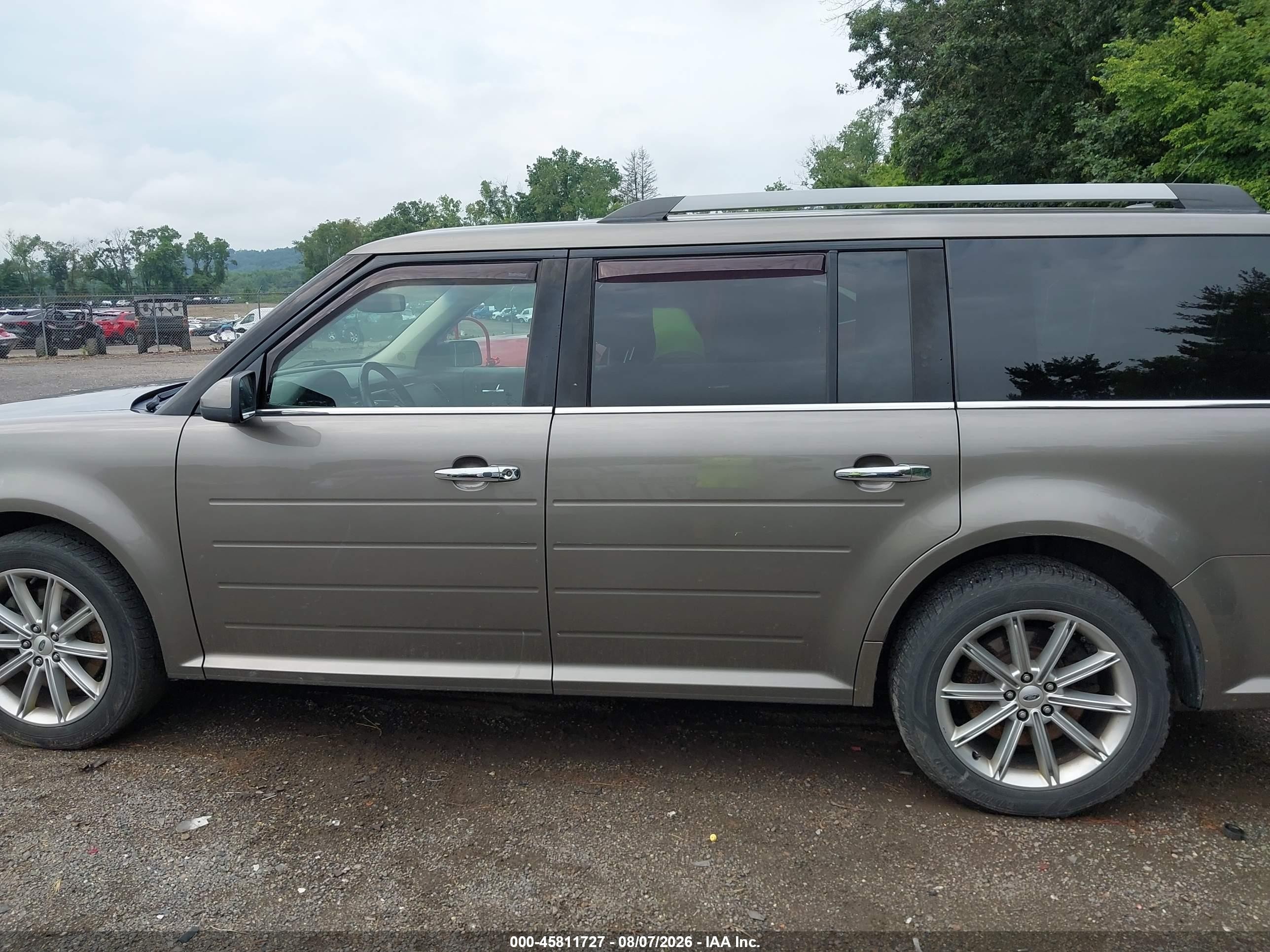 2014 Ford Flex Limited Beige vin: 2FMHK6D8XEBD30682