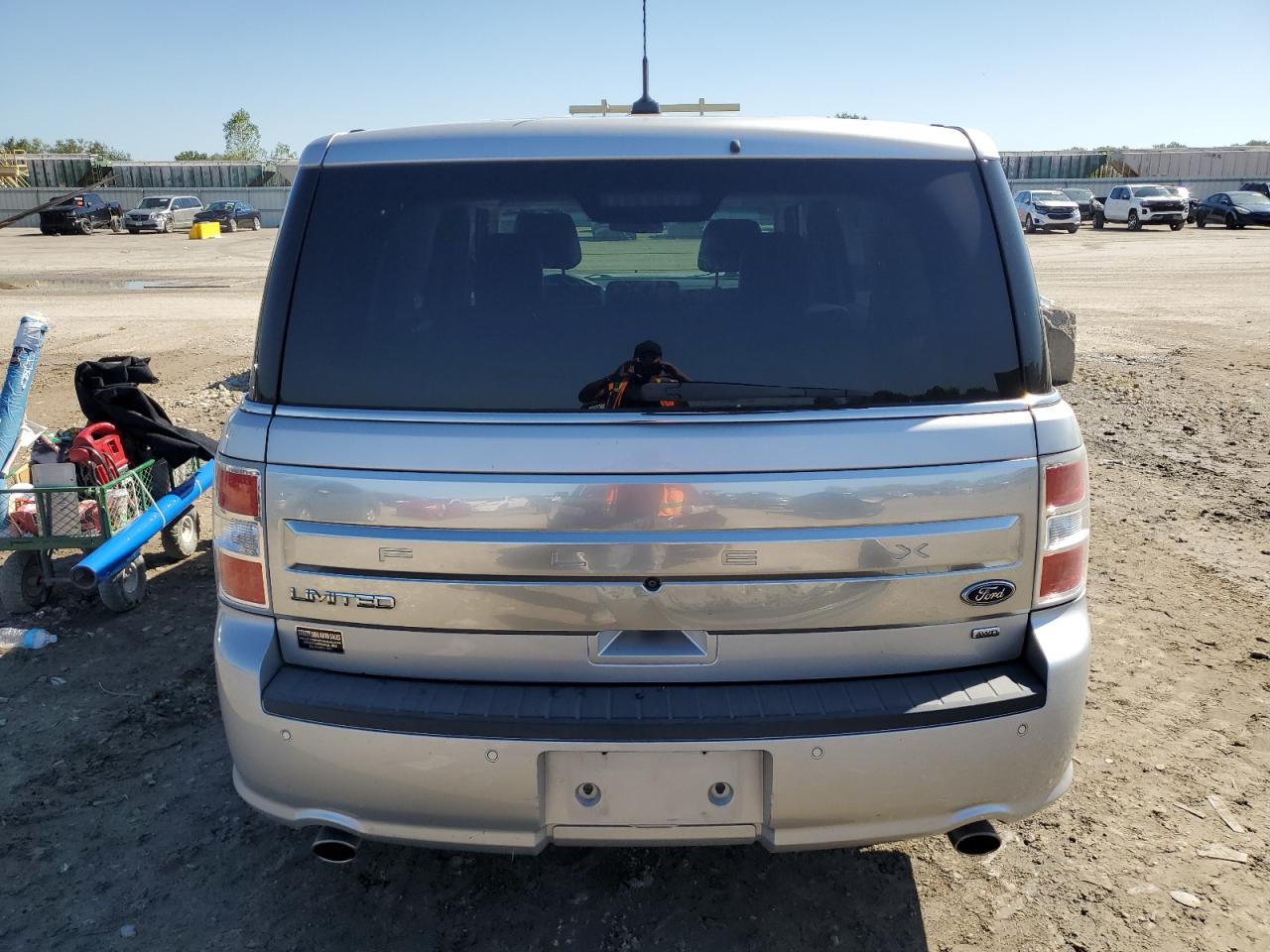 2017 Ford Flex Limited Серебряный vin: 2FMHK6D8XHBA10489