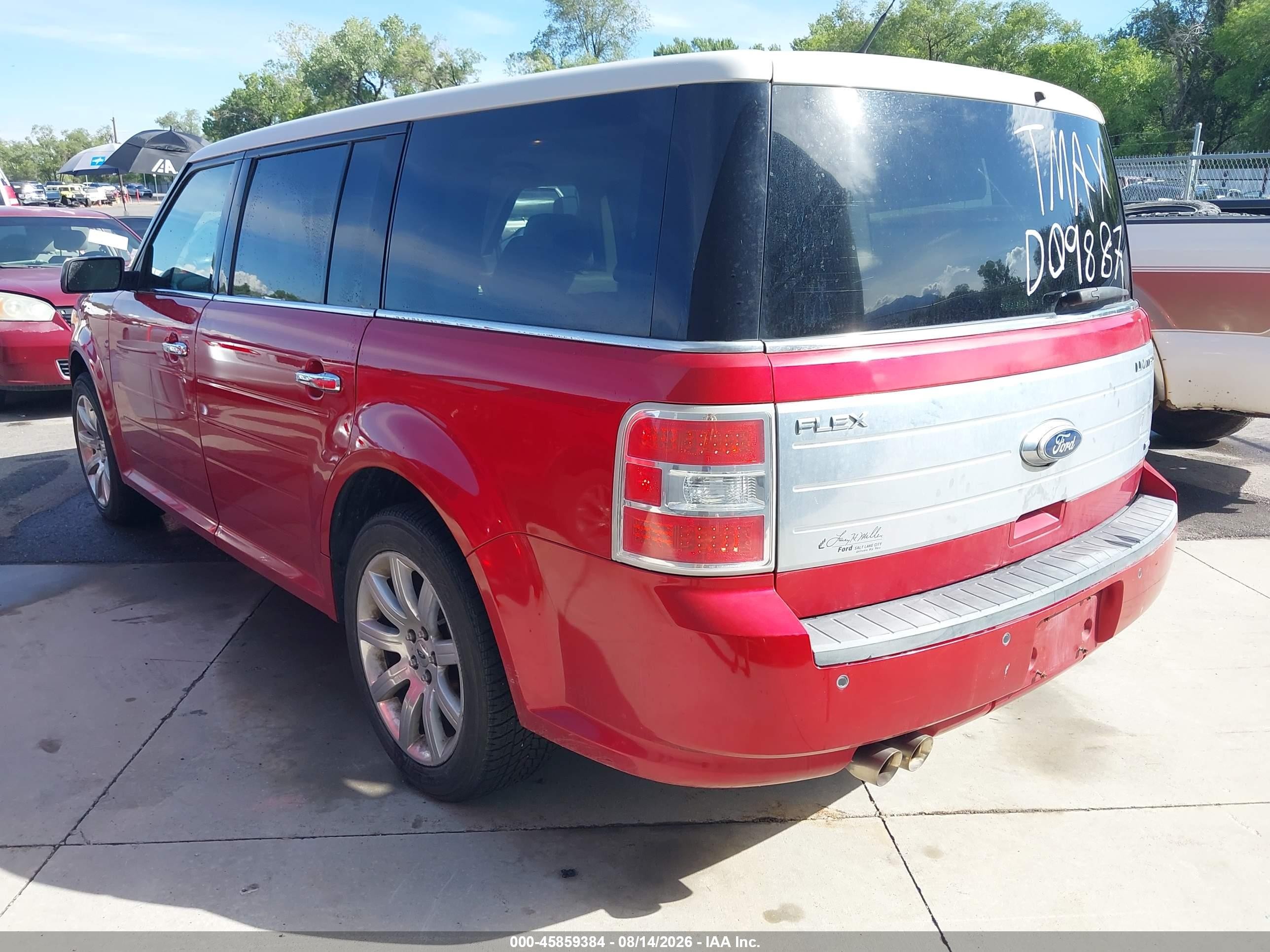 2011 Ford Flex Limited Red vin: 2FMHK6DC0BBD09887